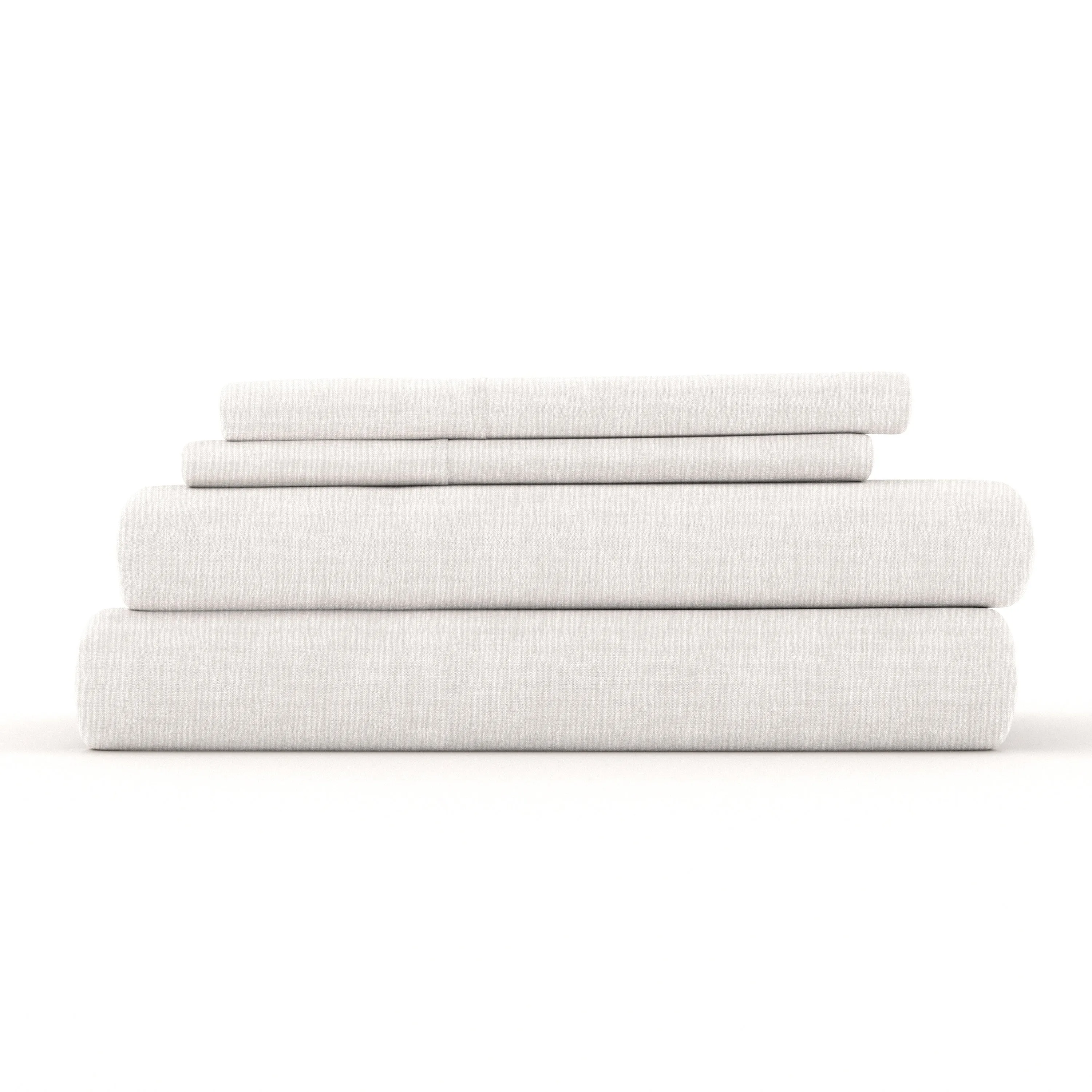 4-Piece Linen Bamboo Blend Sheet Set