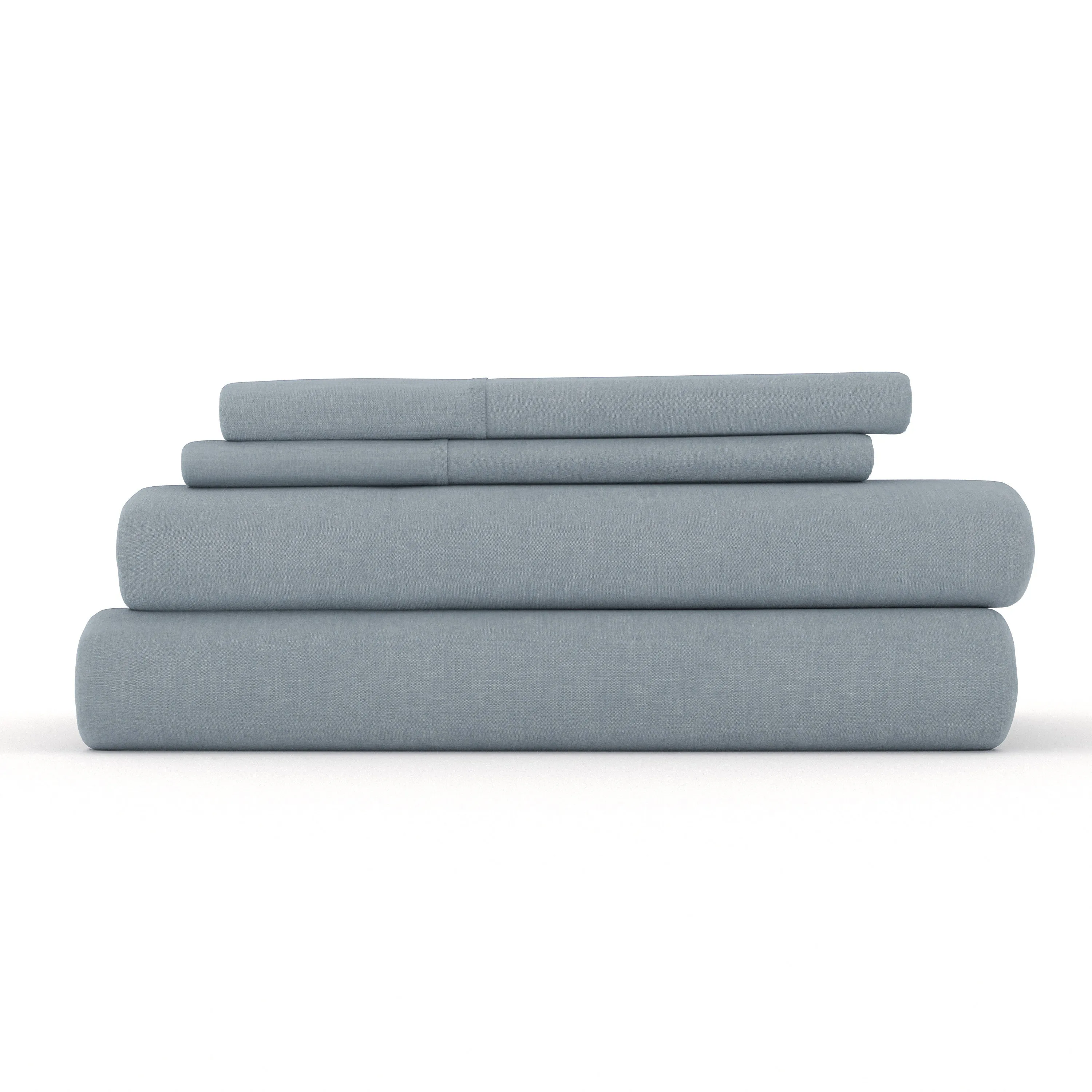 4-Piece Linen Bamboo Blend Sheet Set