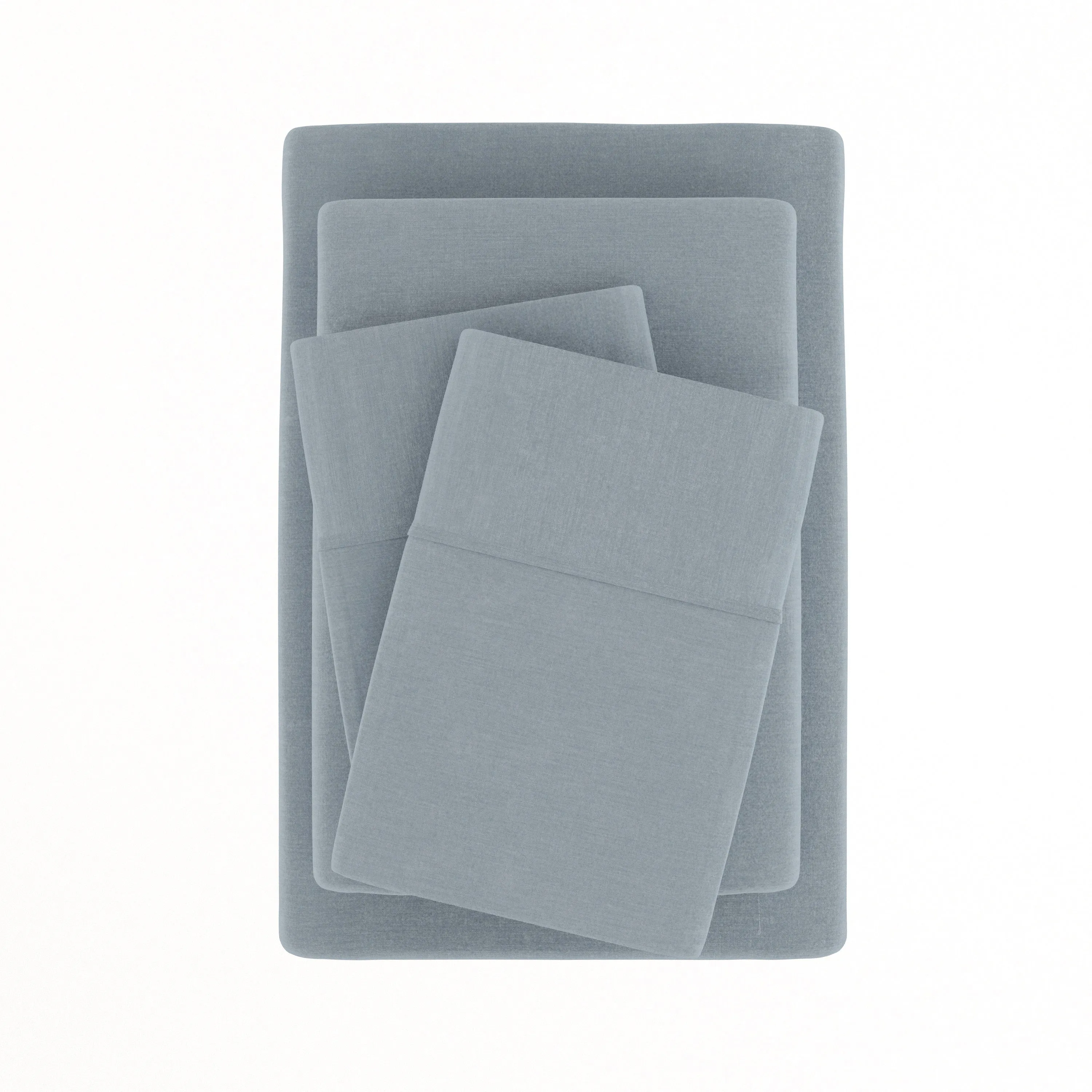 4-Piece Linen Bamboo Blend Sheet Set