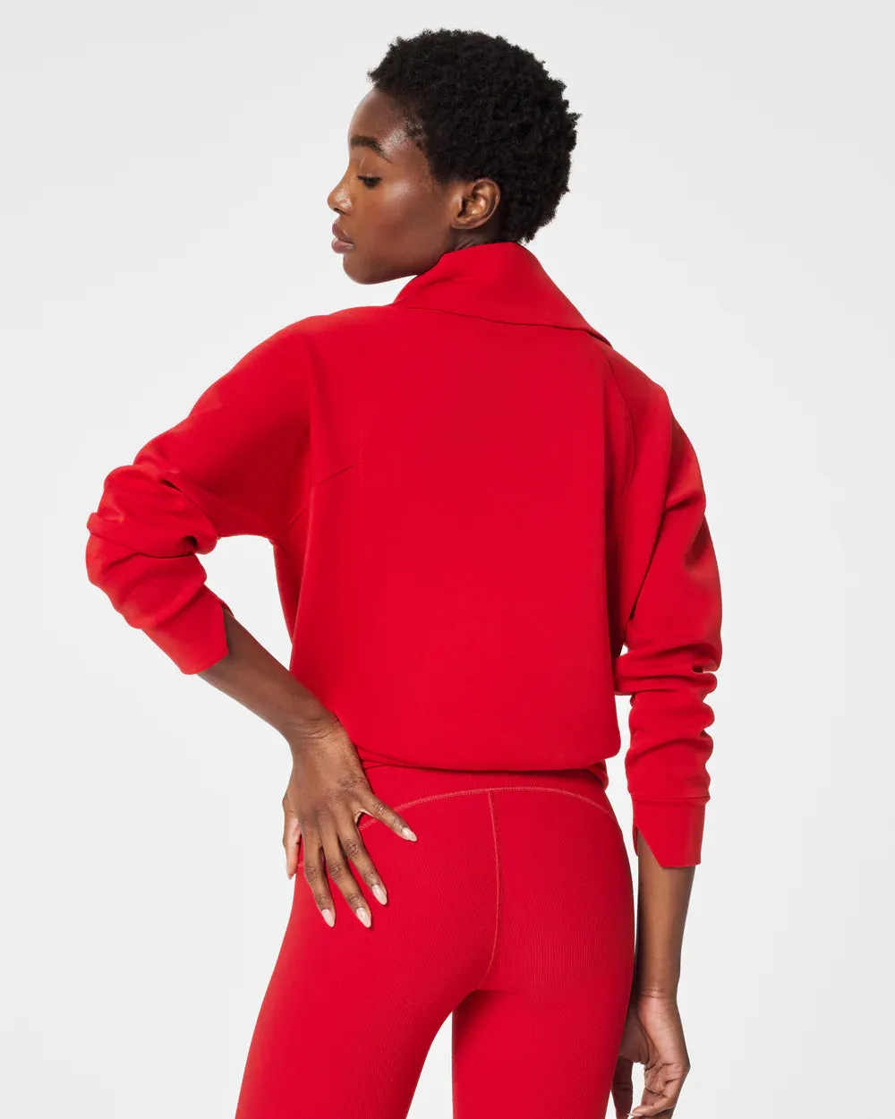 Air Essentials half zip, Spanx Red