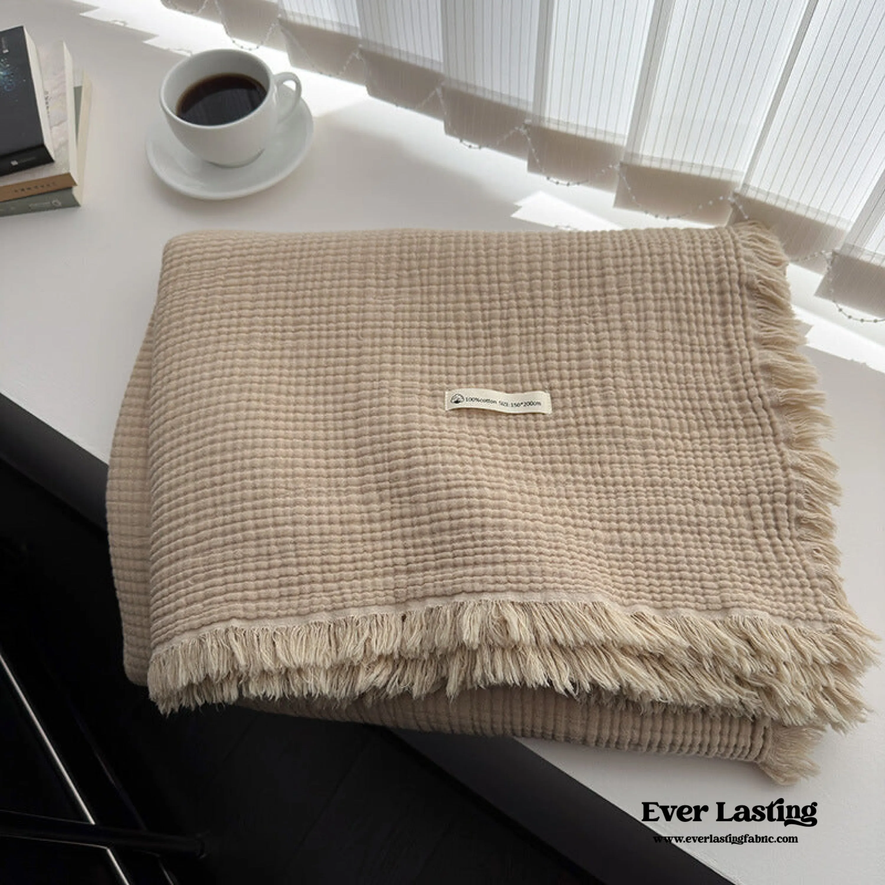 Assorted Latte Breathable Blanket / Ash Brown