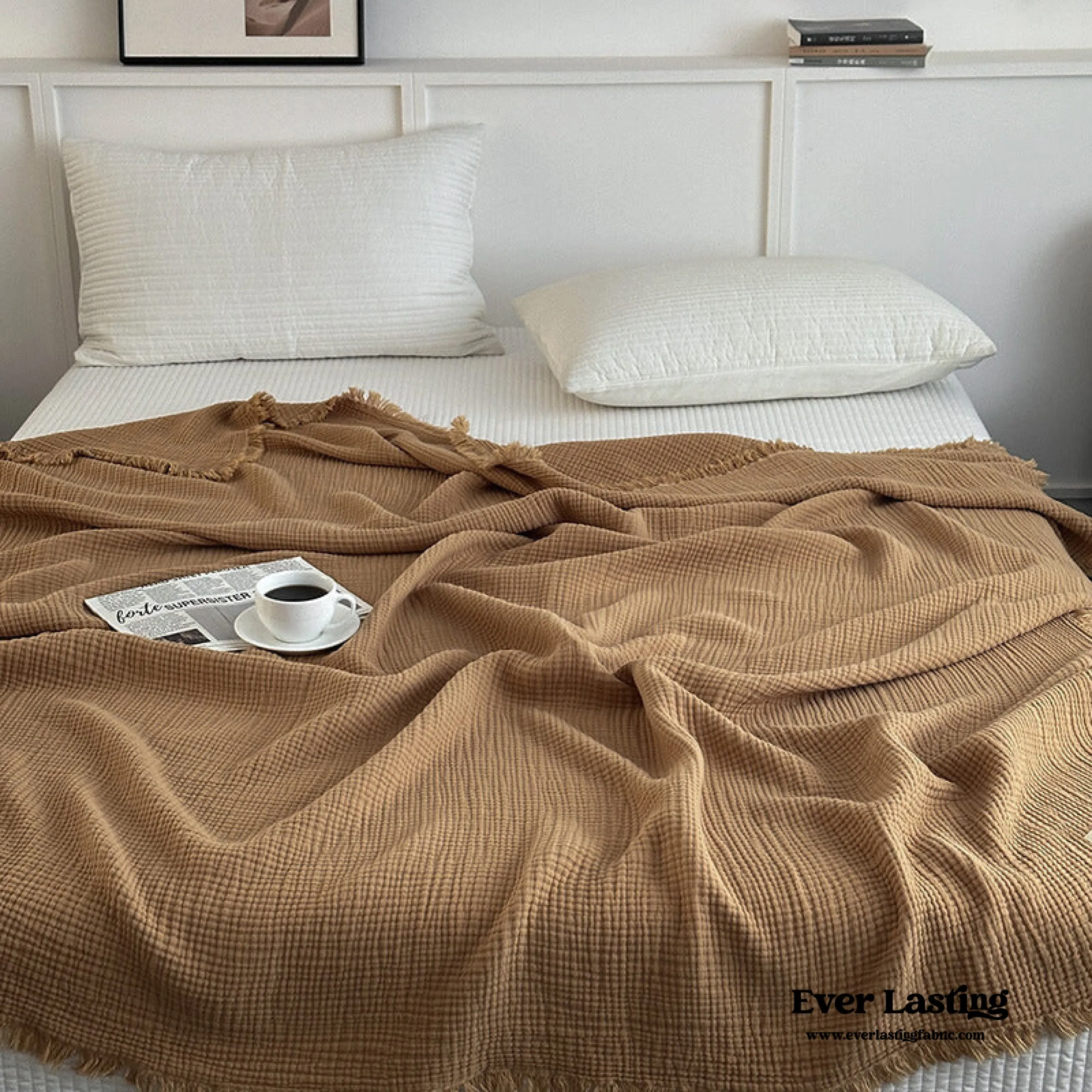 Assorted Latte Breathable Blanket / Ash Brown