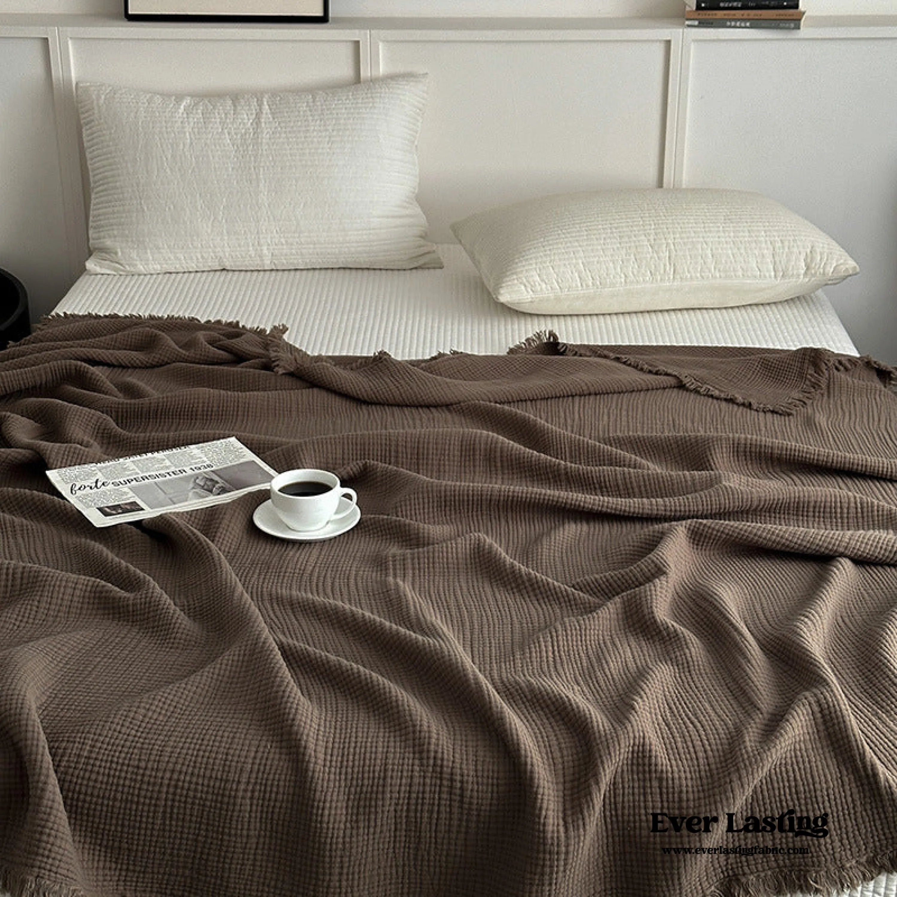 Assorted Latte Breathable Blanket / Ash Brown