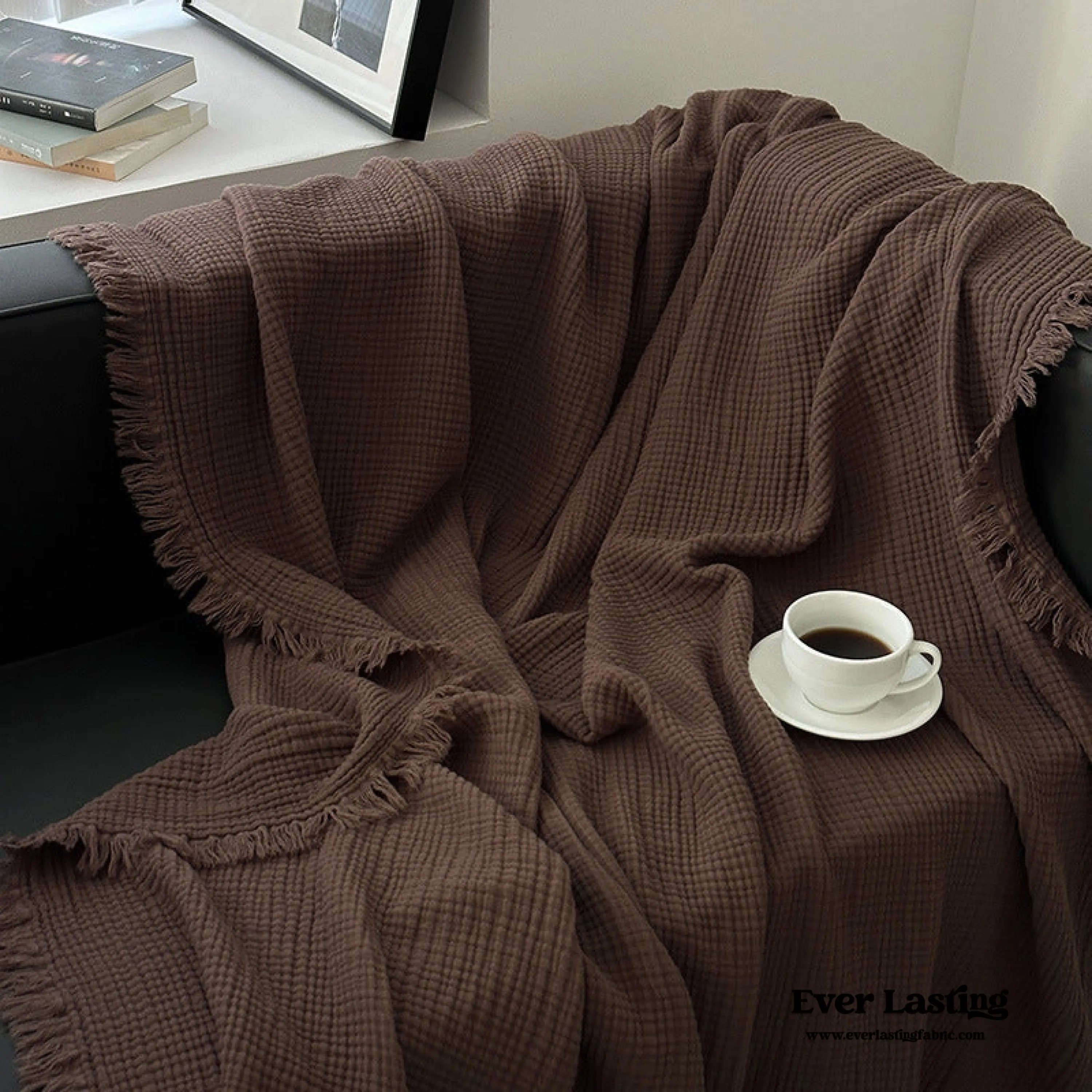 Assorted Latte Breathable Blanket / Warm Brown