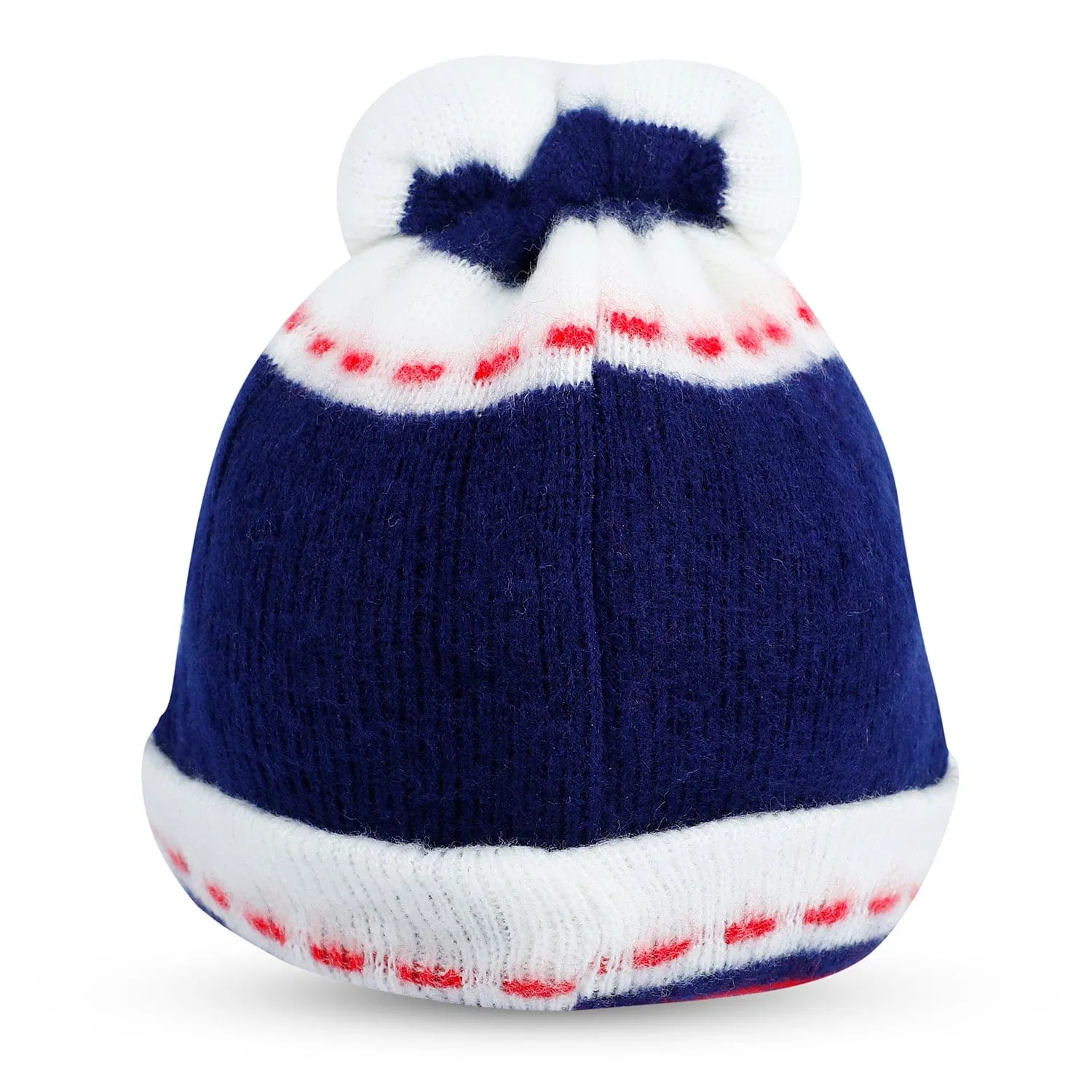 Baby Moo Koala Breathable Beanie Warm Knitted Woollen Cap - Navy