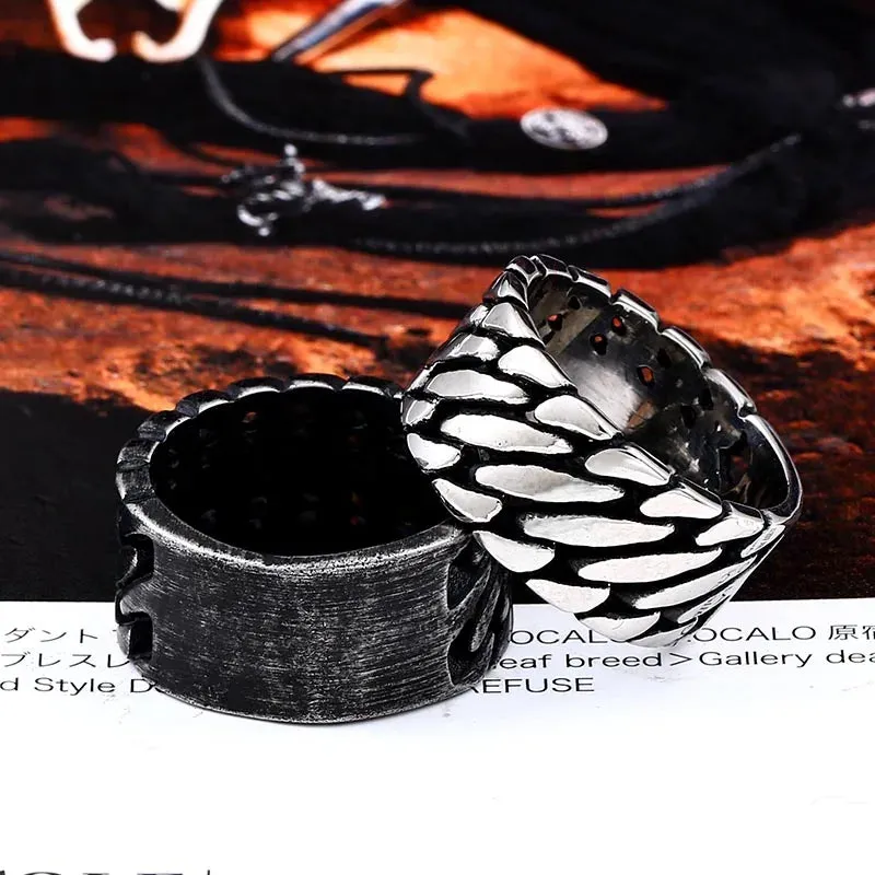 Beier 316L Stainless Steel Gothic Personality Chain Ring Man Goth  Fashion 2017 Men's Accessories  LR175