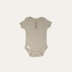 Biscuit Ribbed Bodysuit Eco-Friendly