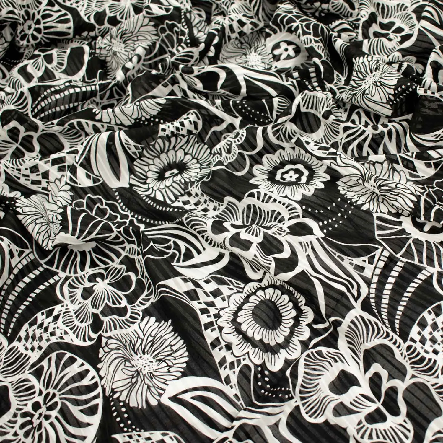 Black & White Japanese Cotton Prints