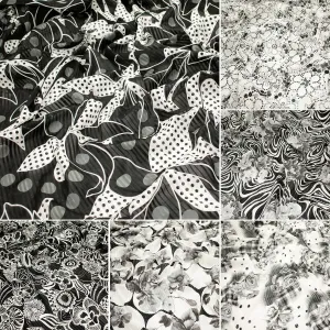 Black & White Japanese Cotton Prints