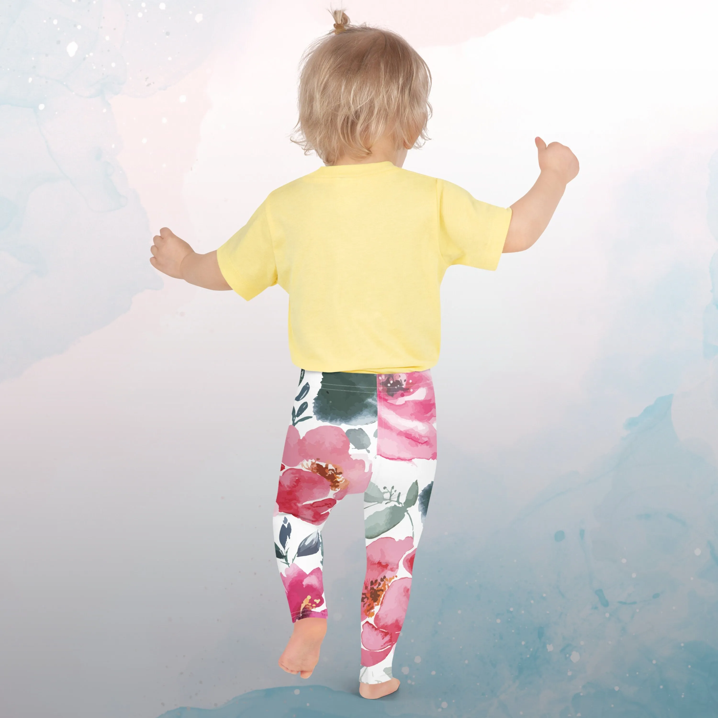 Bold Floral Pattern Kid's Leggings