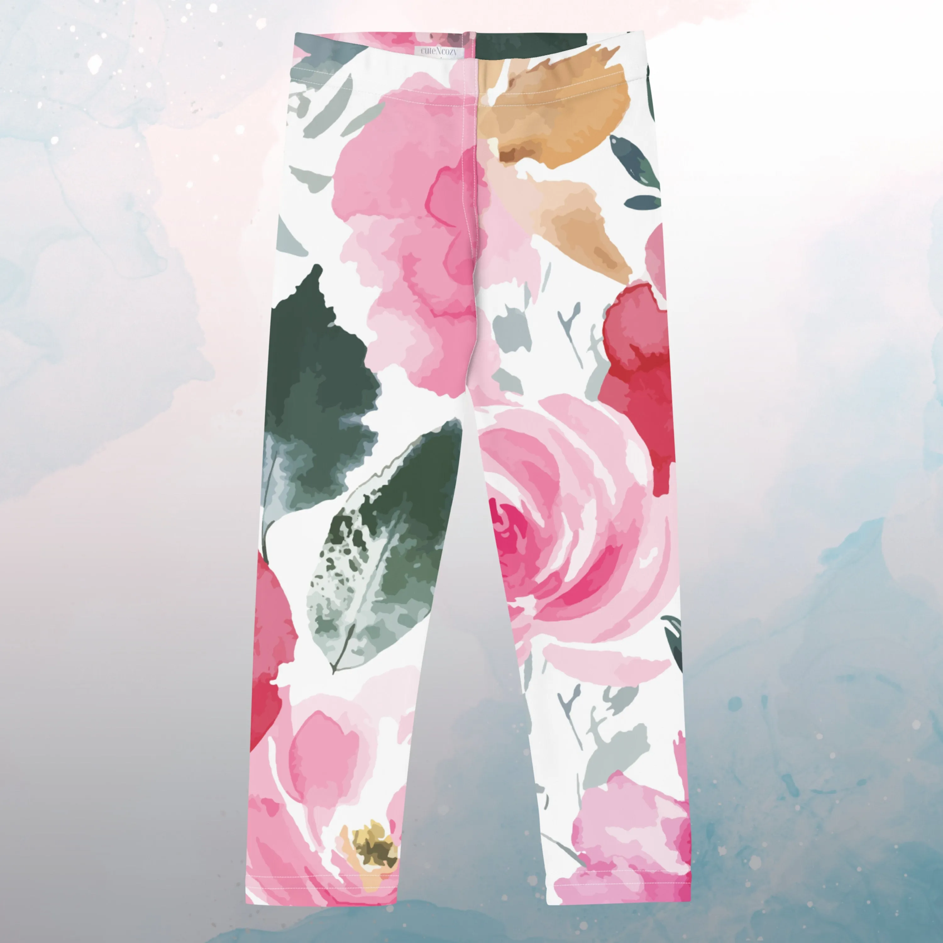 Bold Floral Pattern Kid's Leggings