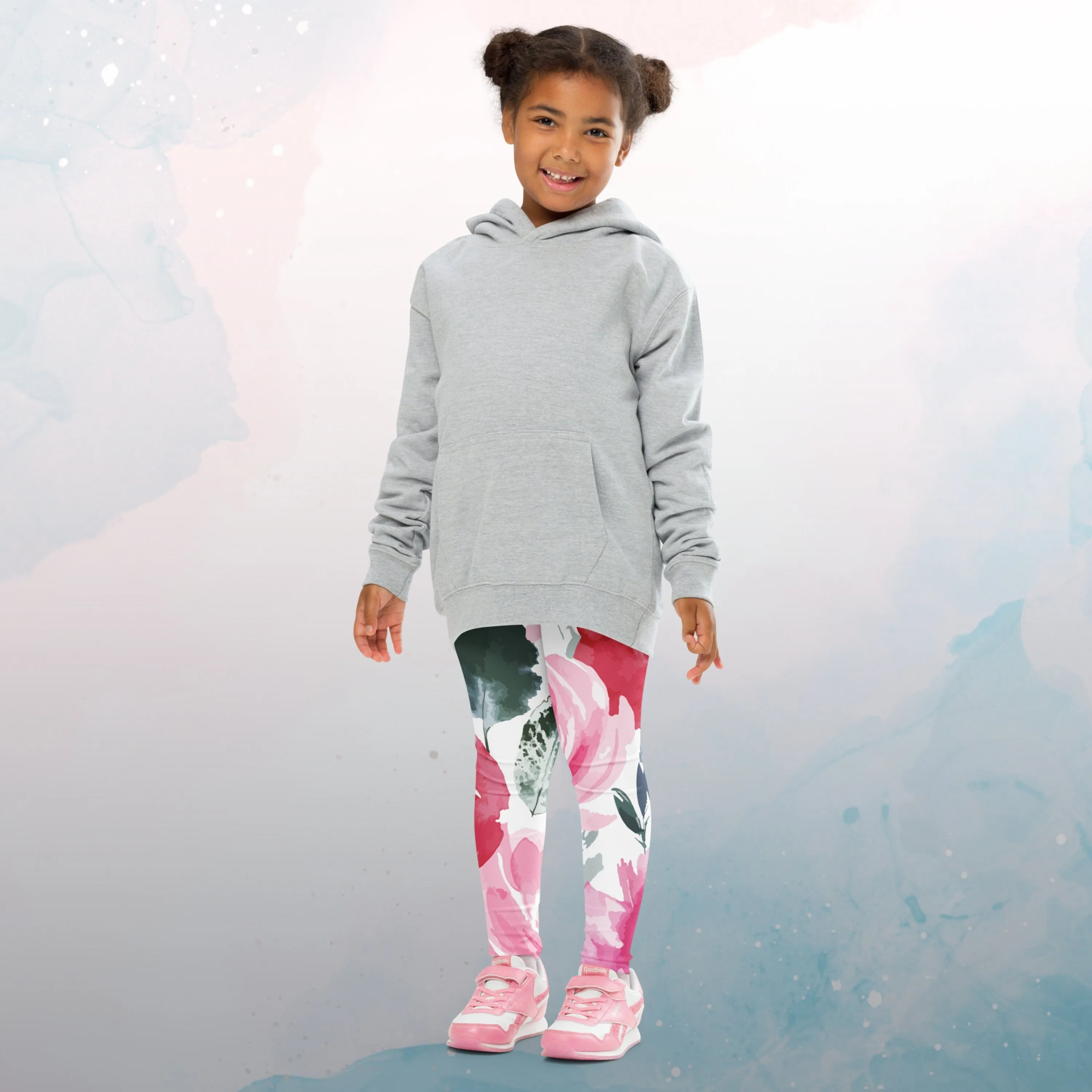 Bold Floral Pattern Kid's Leggings