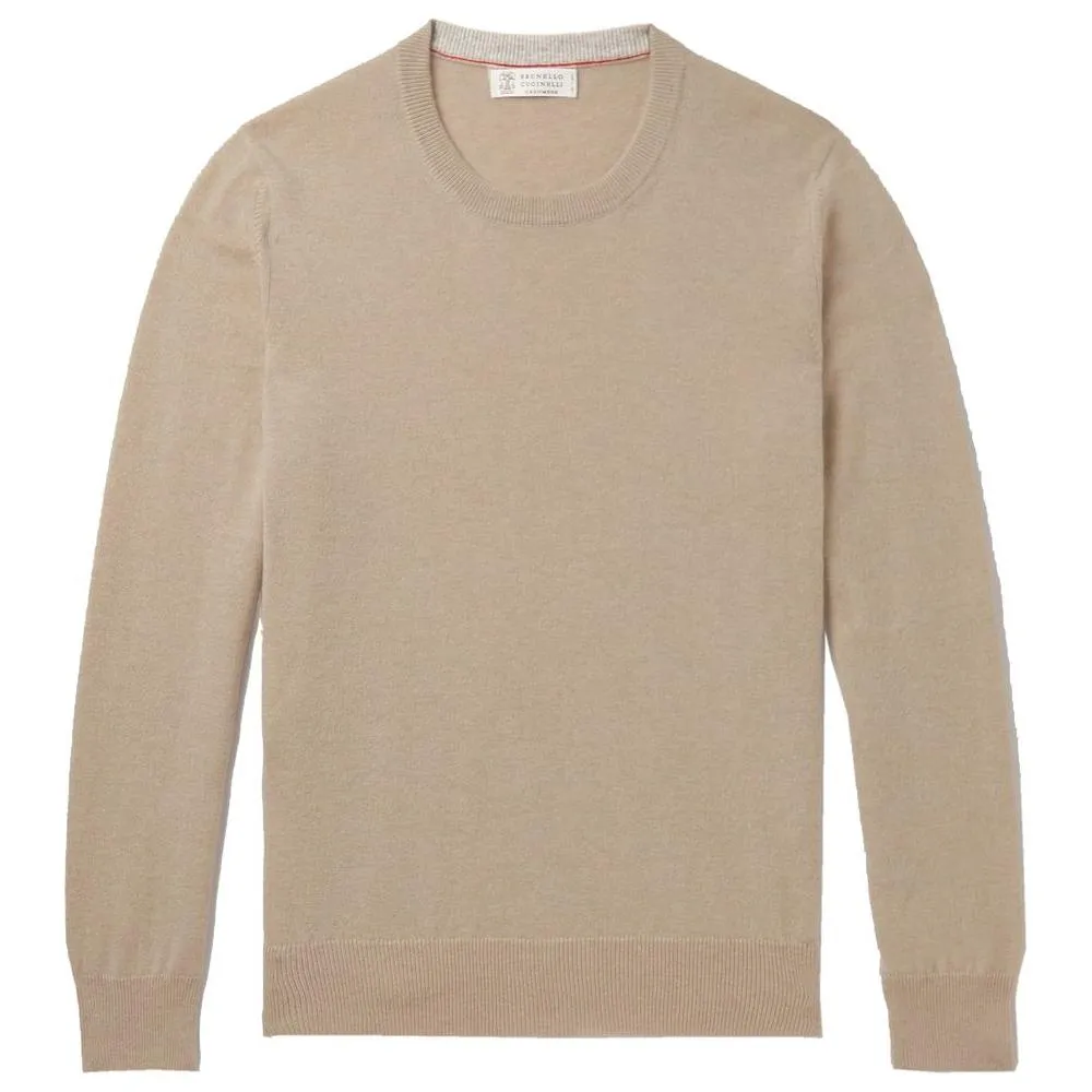 Brunello Cucinelli Beige Wool Sweater