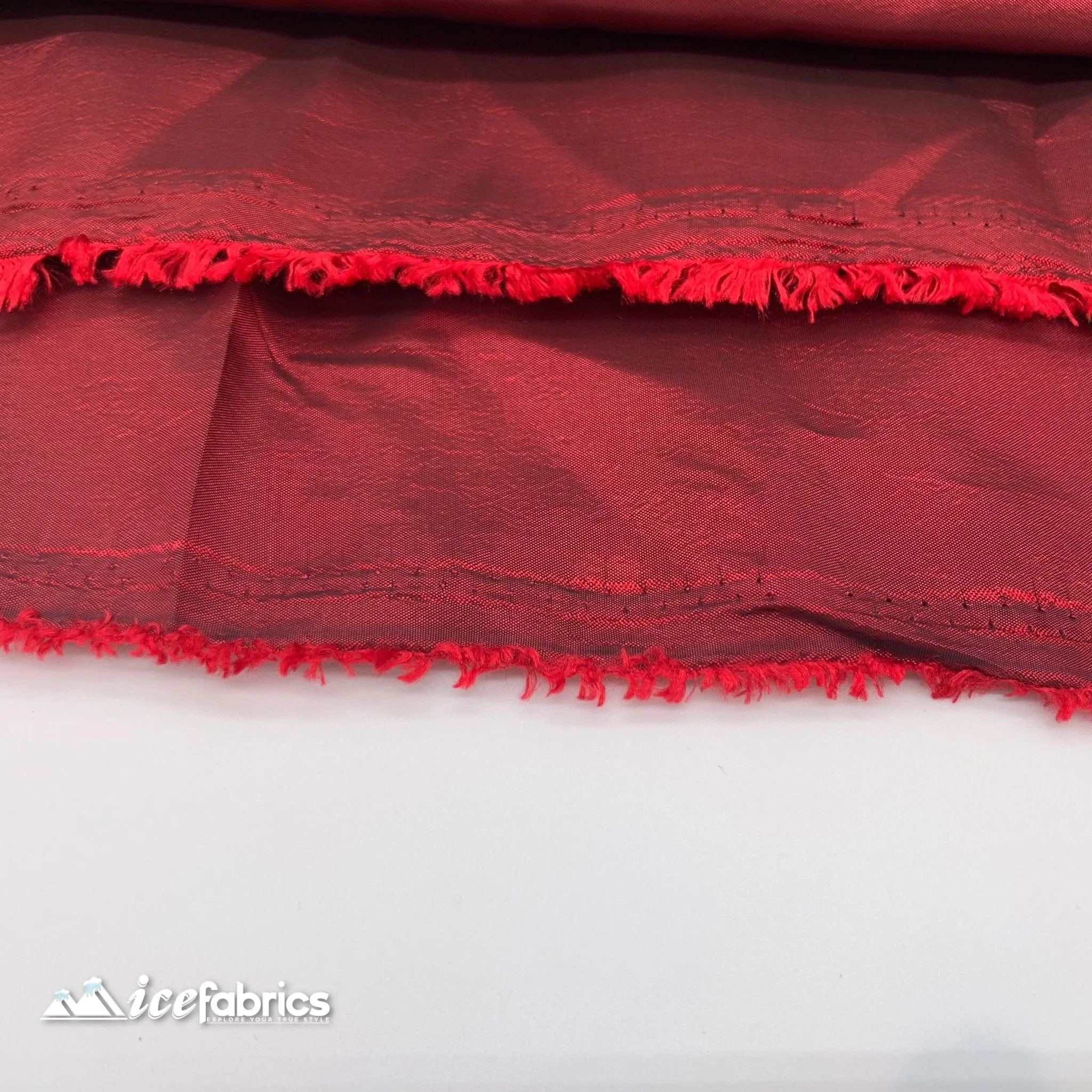 Burgundy Luxury Solid/ Taffeta Fabric / Fashion Fabric