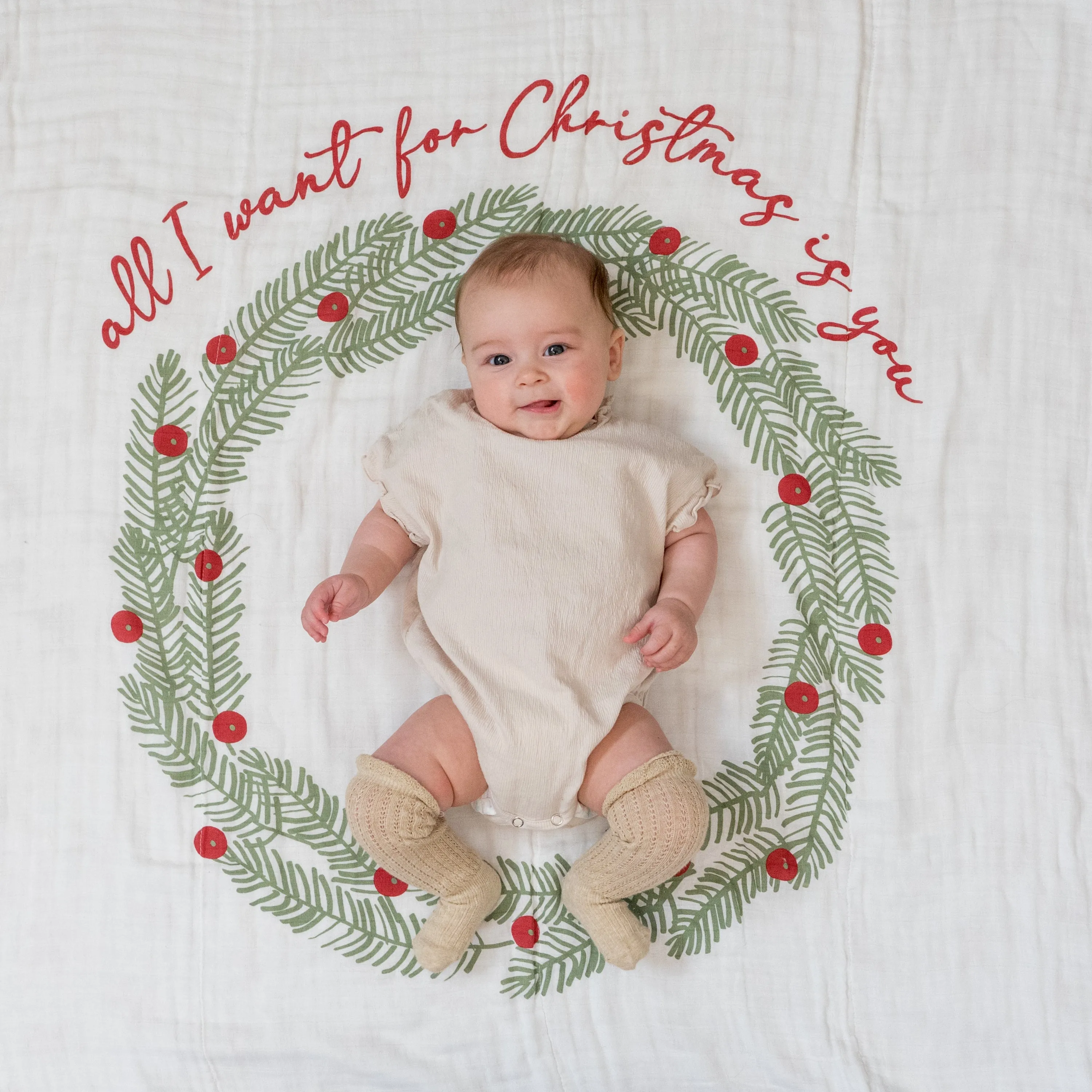 Christmas Quilt / Gingerbread Blanket (DOUBLE SIDED)