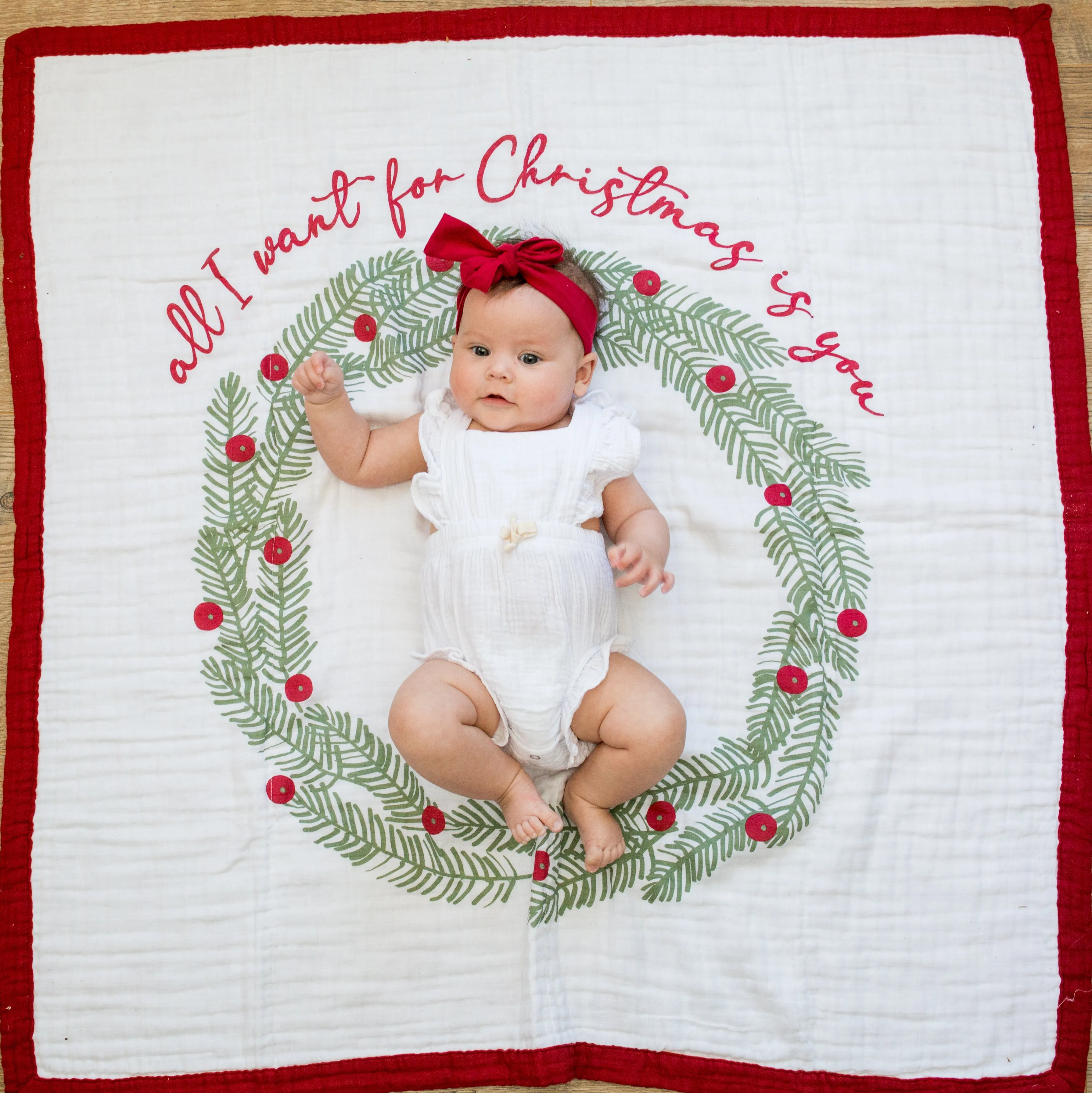 Christmas Quilt / Gingerbread Blanket (DOUBLE SIDED)