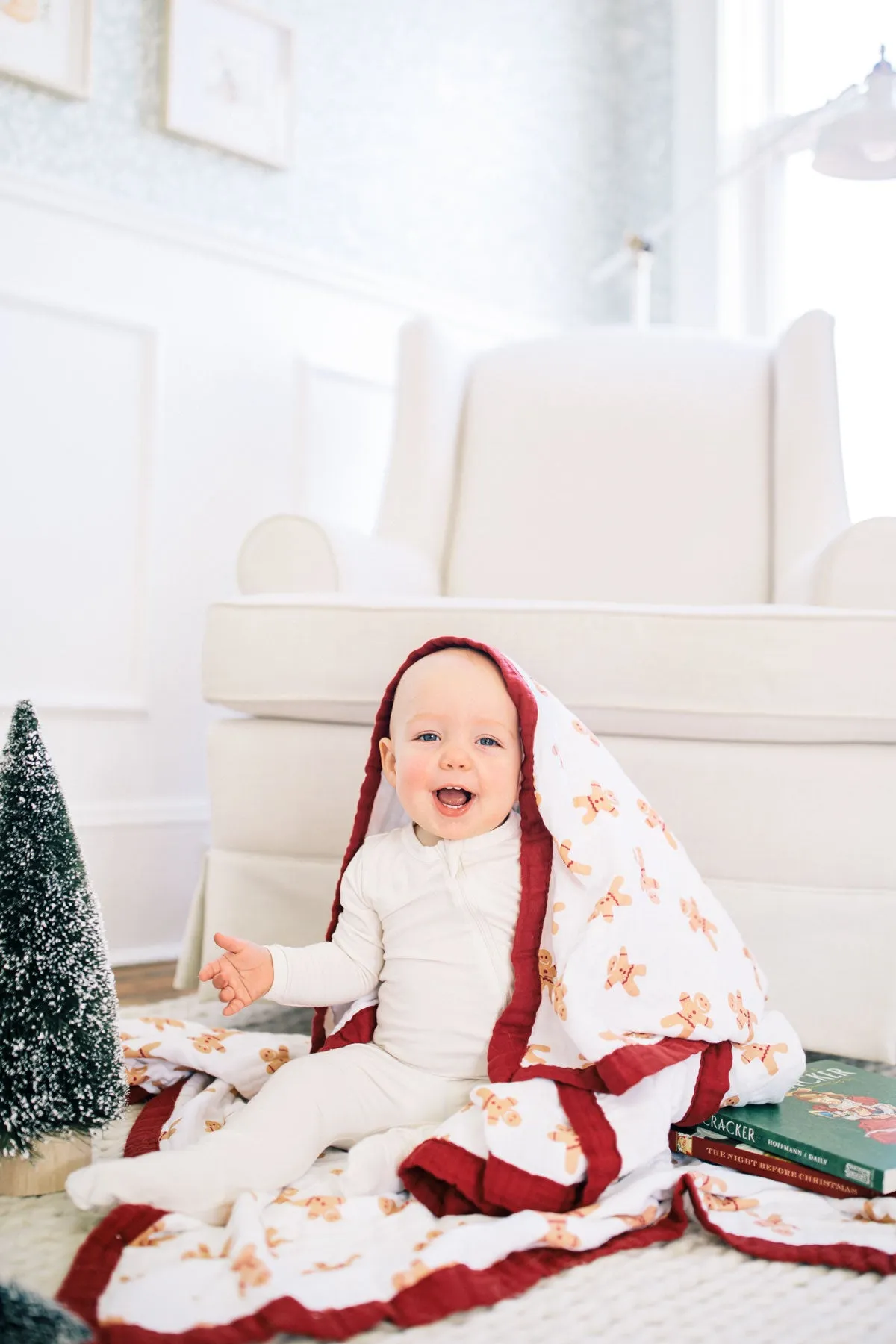 Christmas Quilt / Gingerbread Blanket (DOUBLE SIDED)