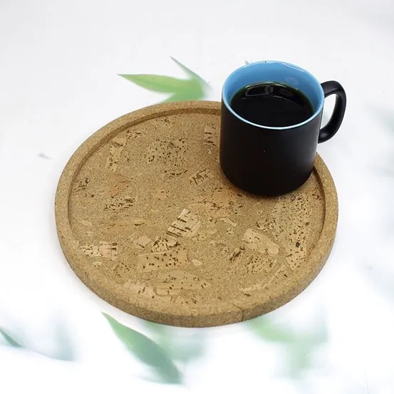 Cork Round Serving Tray