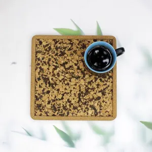 Cork Serving Pattern Tray (Square)