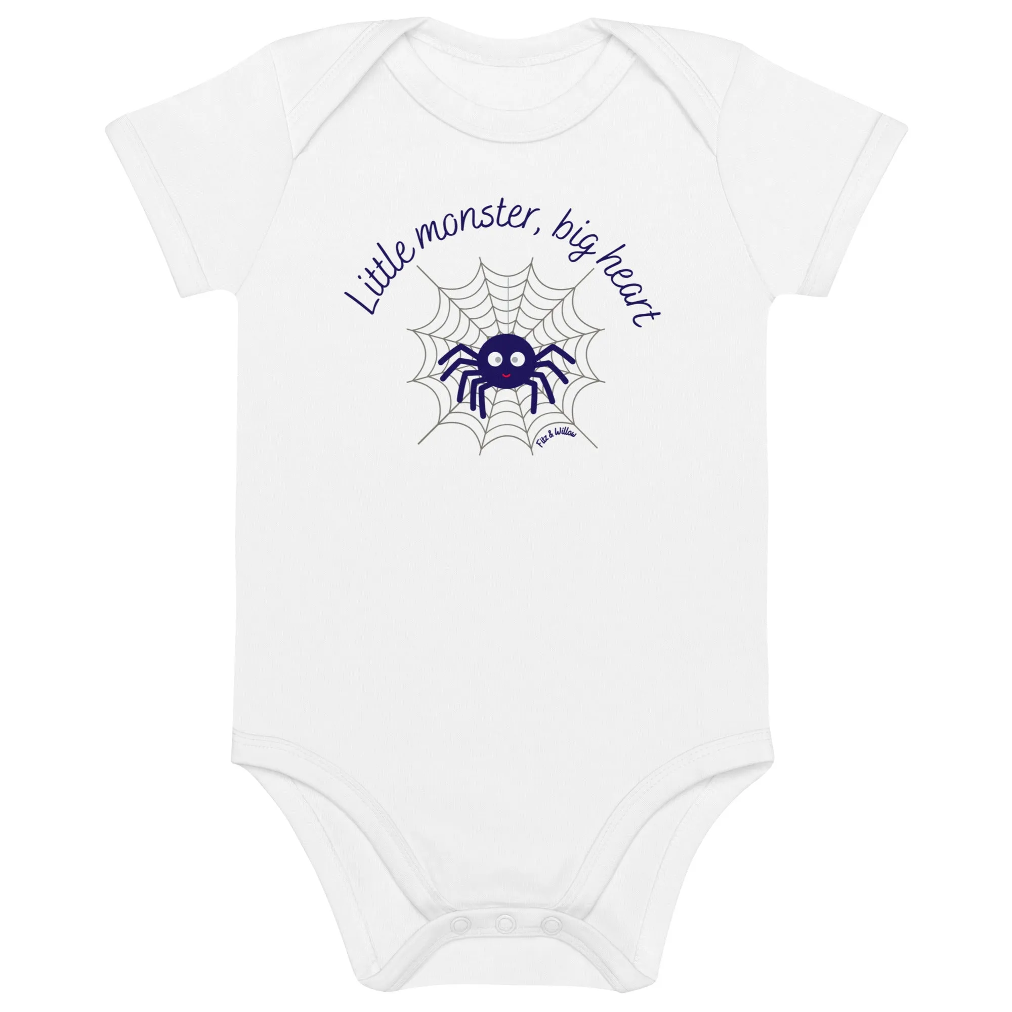 Cute Spider Web Bodysuit - 100% Organic Cotton & Vegan