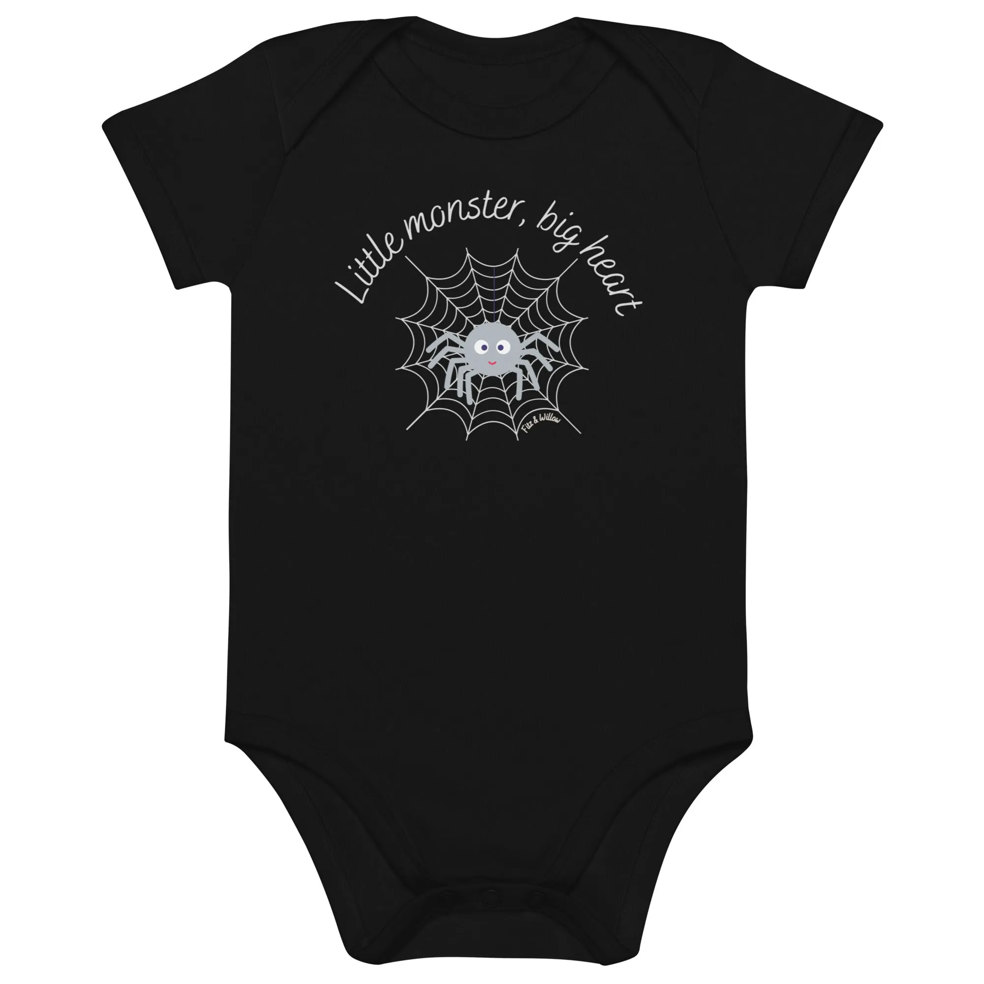 Cute Spider Web Bodysuit - 100% Organic Cotton & Vegan