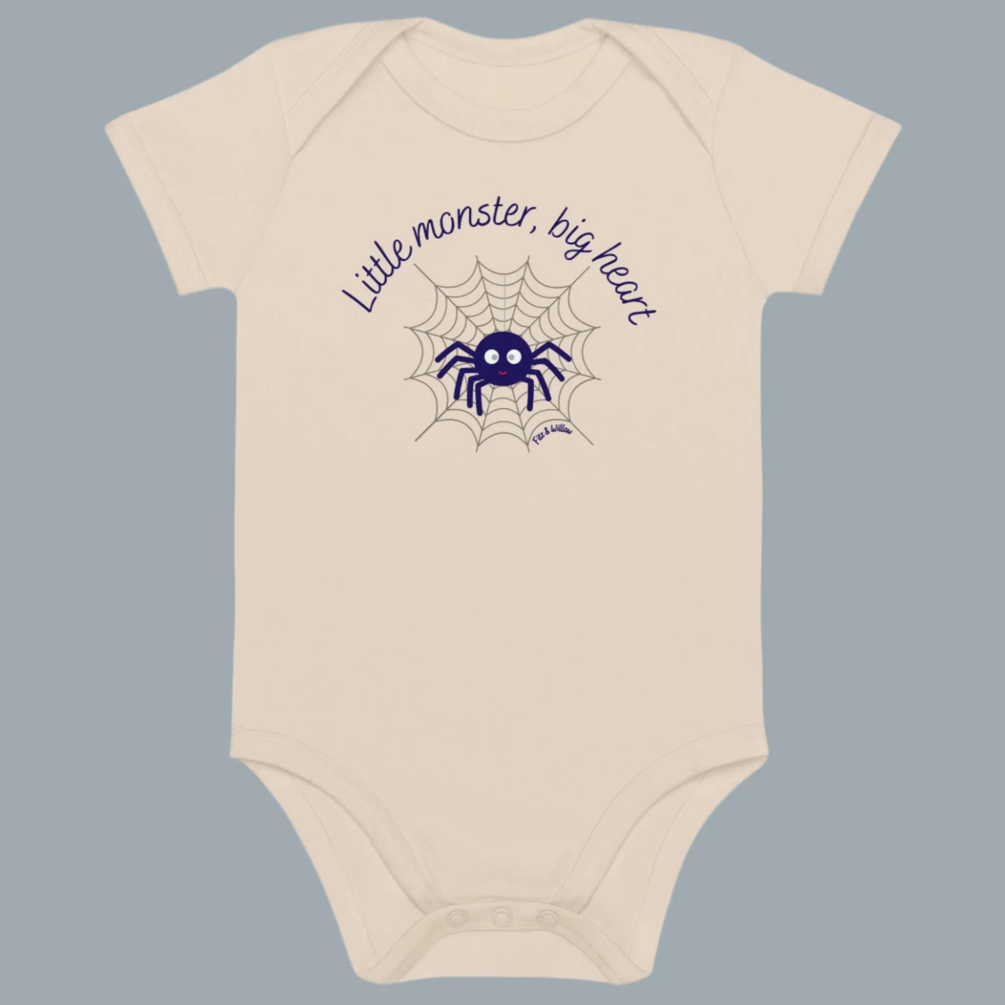 Cute Spider Web Bodysuit - 100% Organic Cotton & Vegan