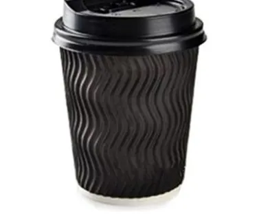 Disposable Coffee Paper Cup, Thickened Anti-Scalding Corrugated Paper Cup, Milk Tea Hot Drink Cup, Take-Away Cup