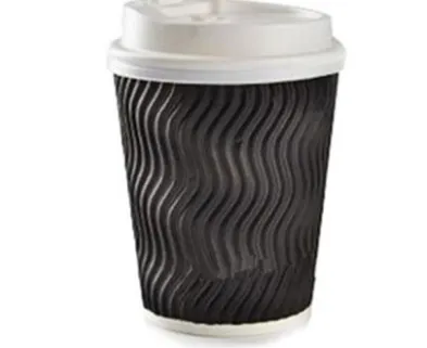 Disposable Coffee Paper Cup, Thickened Anti-Scalding Corrugated Paper Cup, Milk Tea Hot Drink Cup, Take-Away Cup