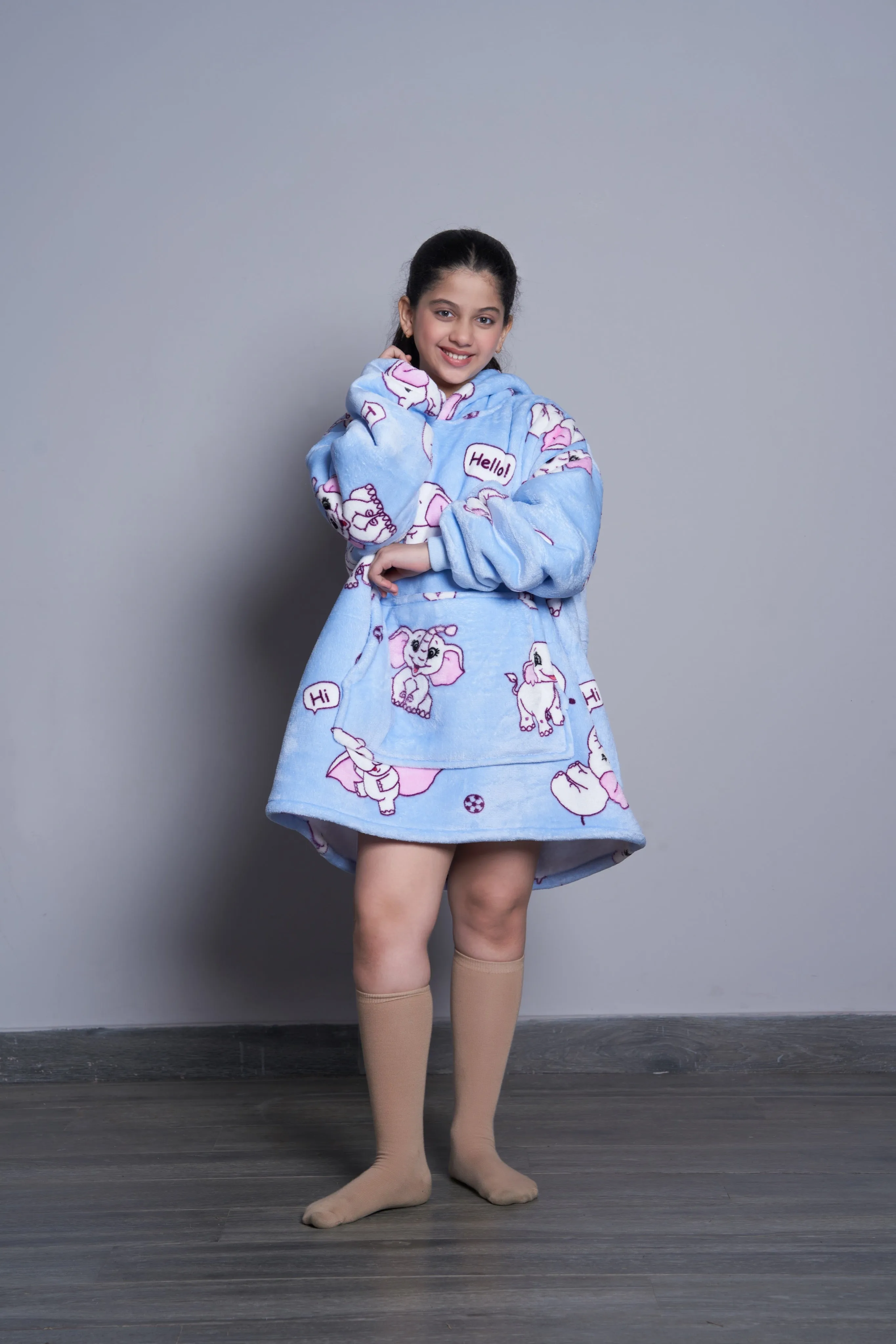 Ello Elephant - Hoodie Blanket - Junior Series