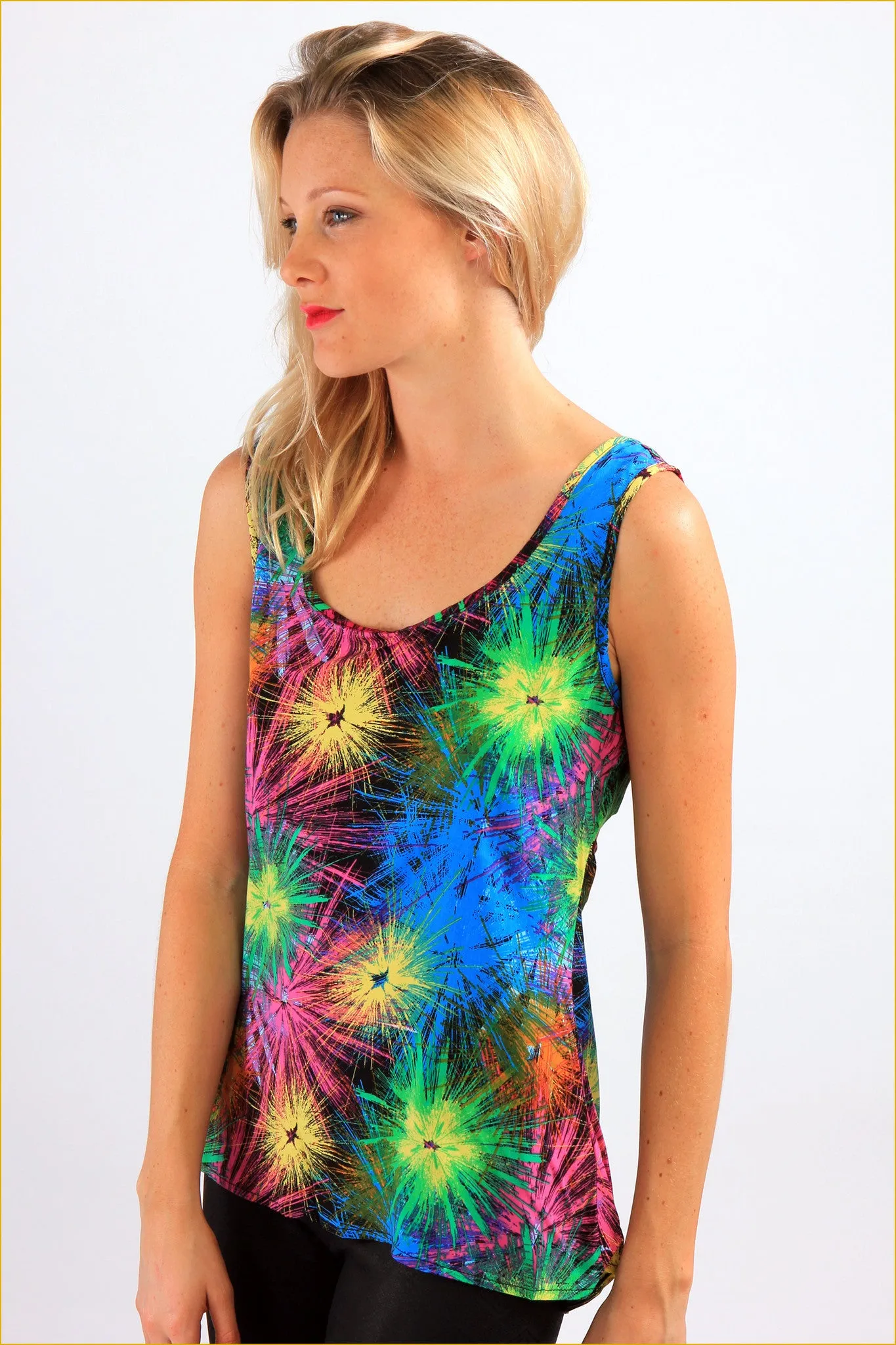 Fireworks Print Top