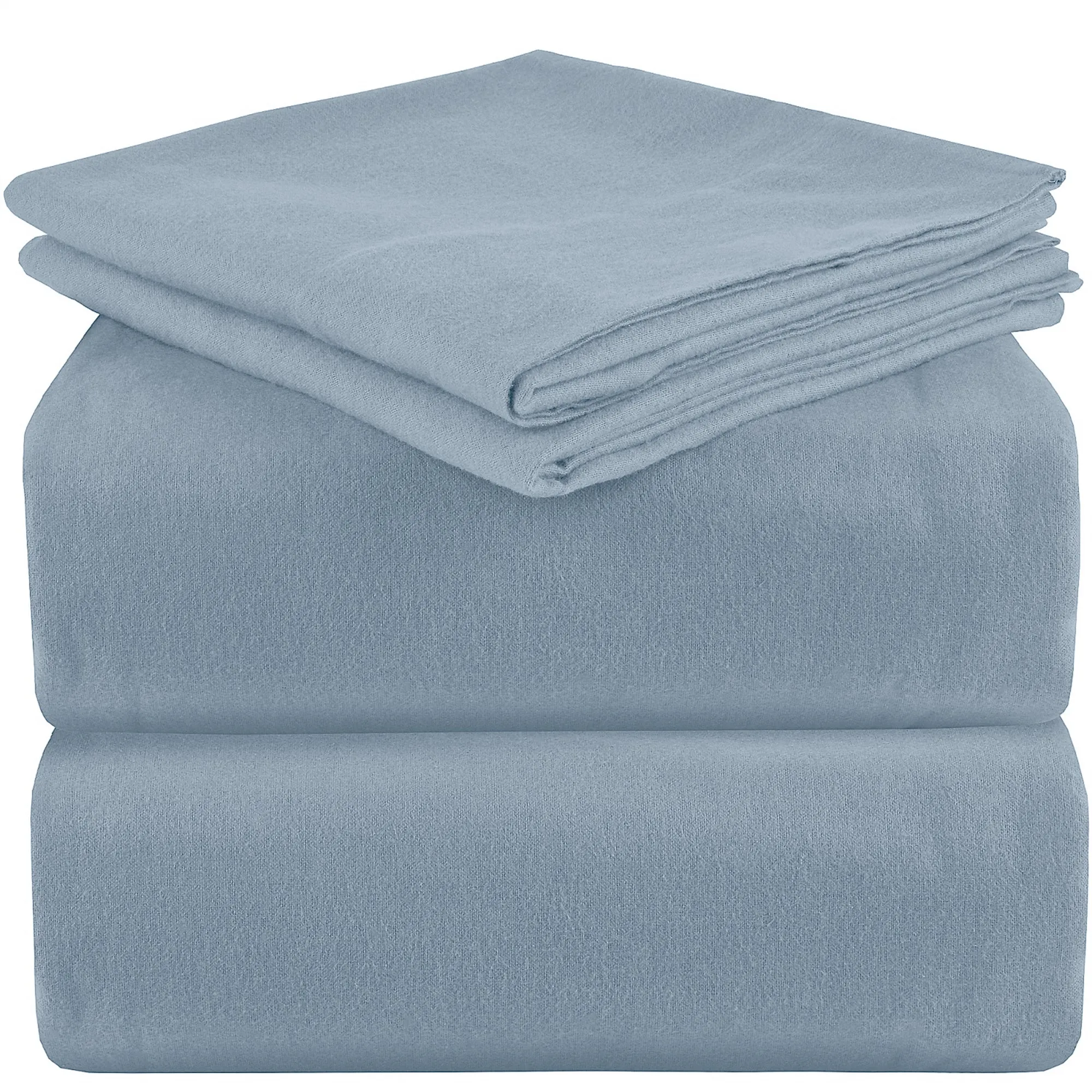 Flannel Cotton Sheet Set, Lightweight 160GSM