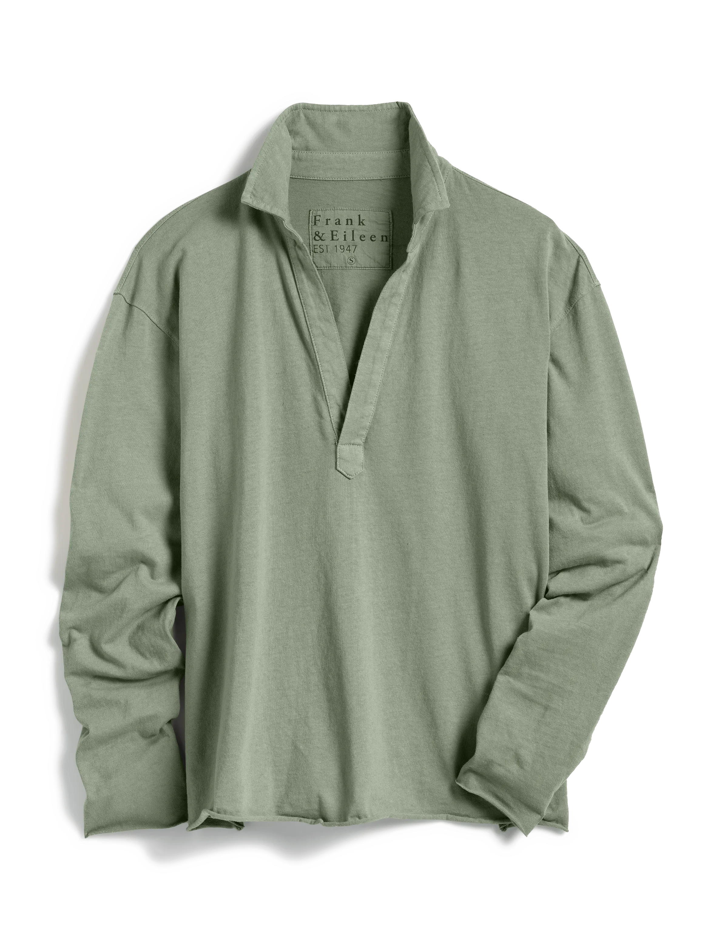 Frank & Eileen - Popover Henley in Sage