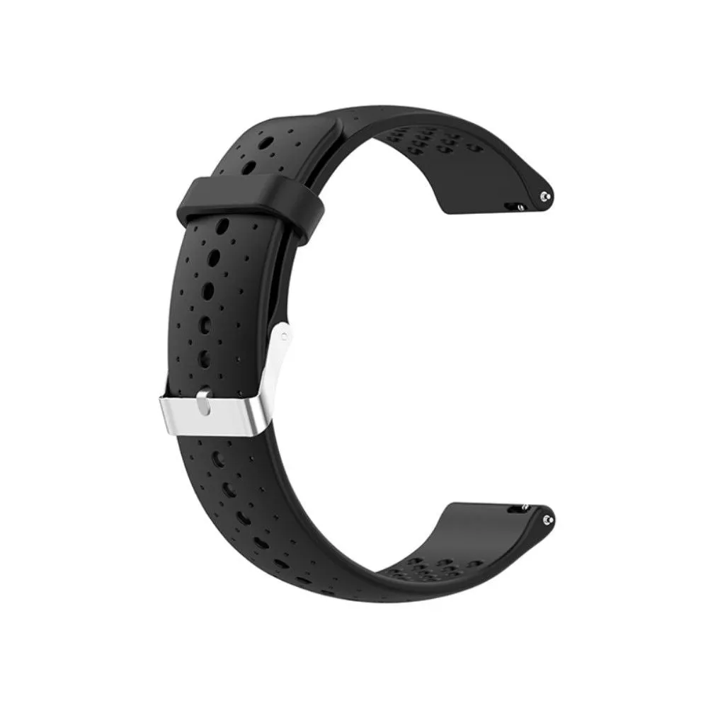 Garmin Forerunner 158 / 55 breathable silicone watch strap - Black