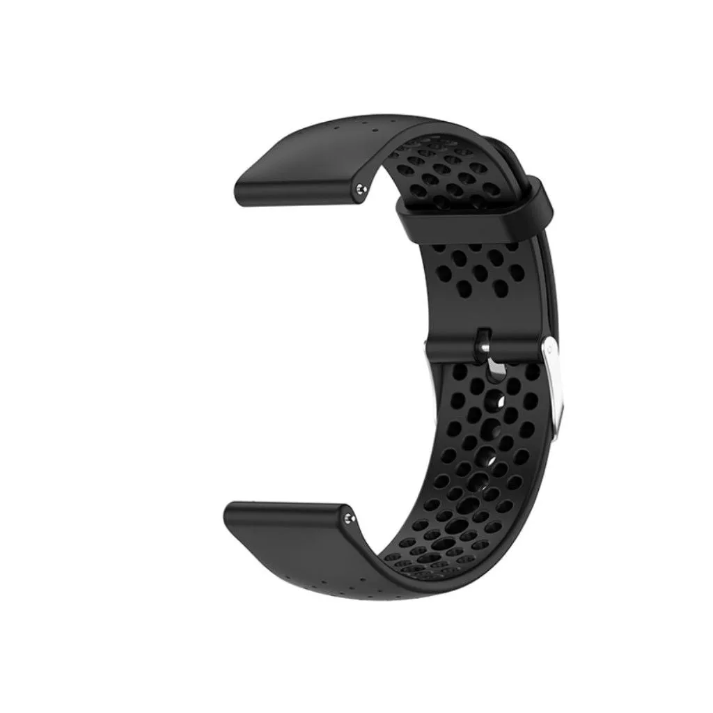 Garmin Forerunner 158 / 55 breathable silicone watch strap - Black