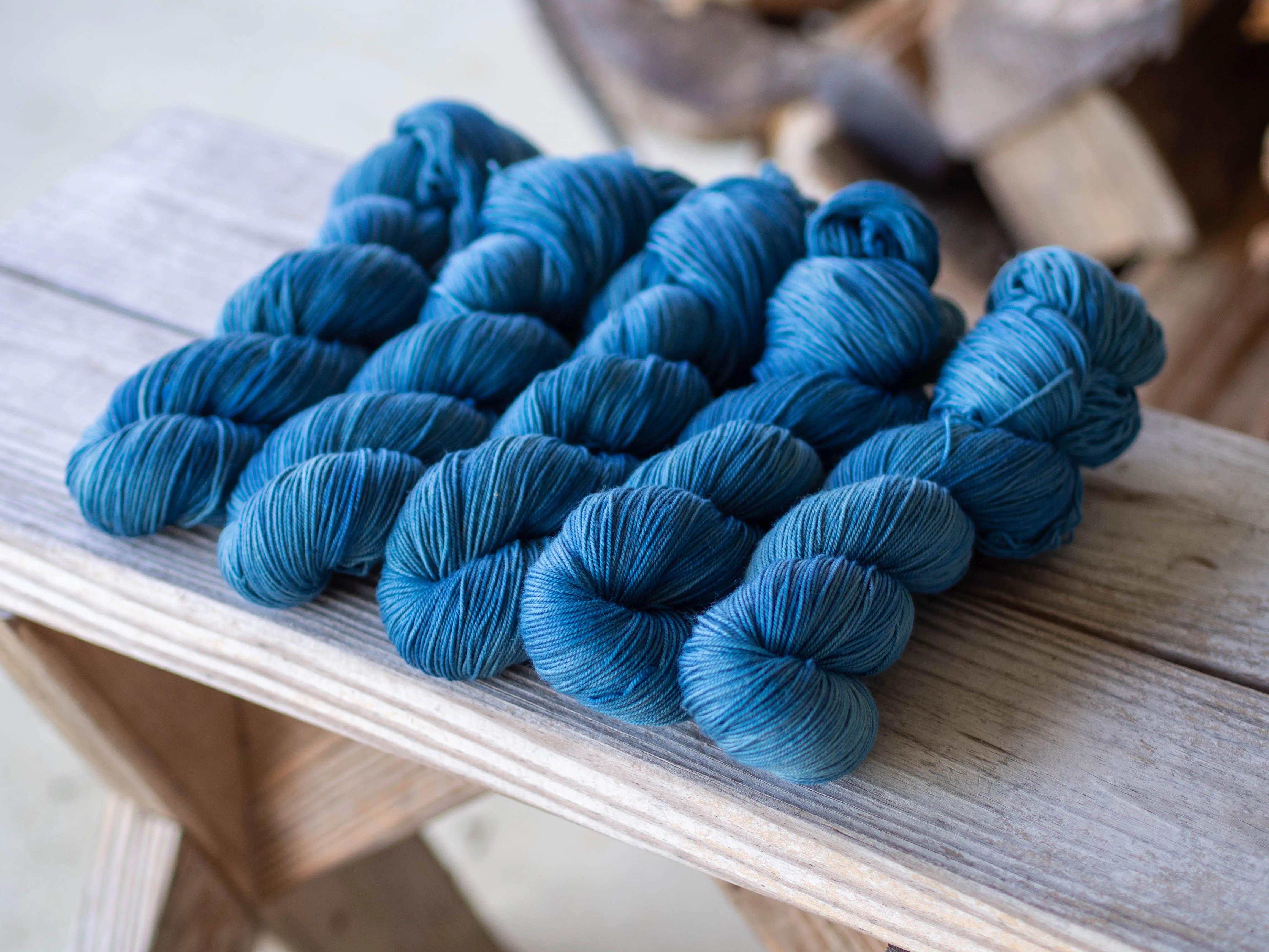 Indigo Naturally Dyed Sock