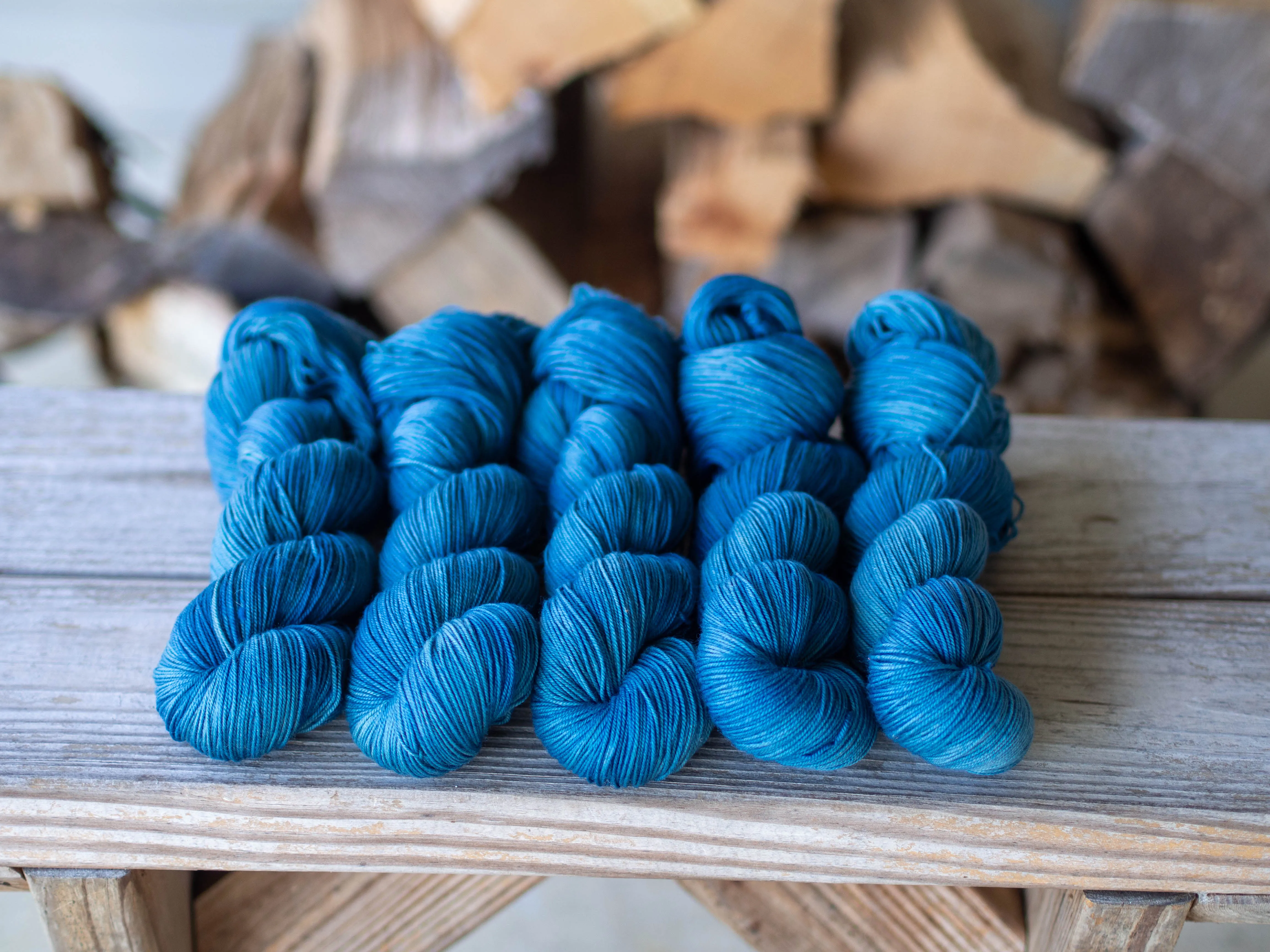 Indigo Naturally Dyed Sock