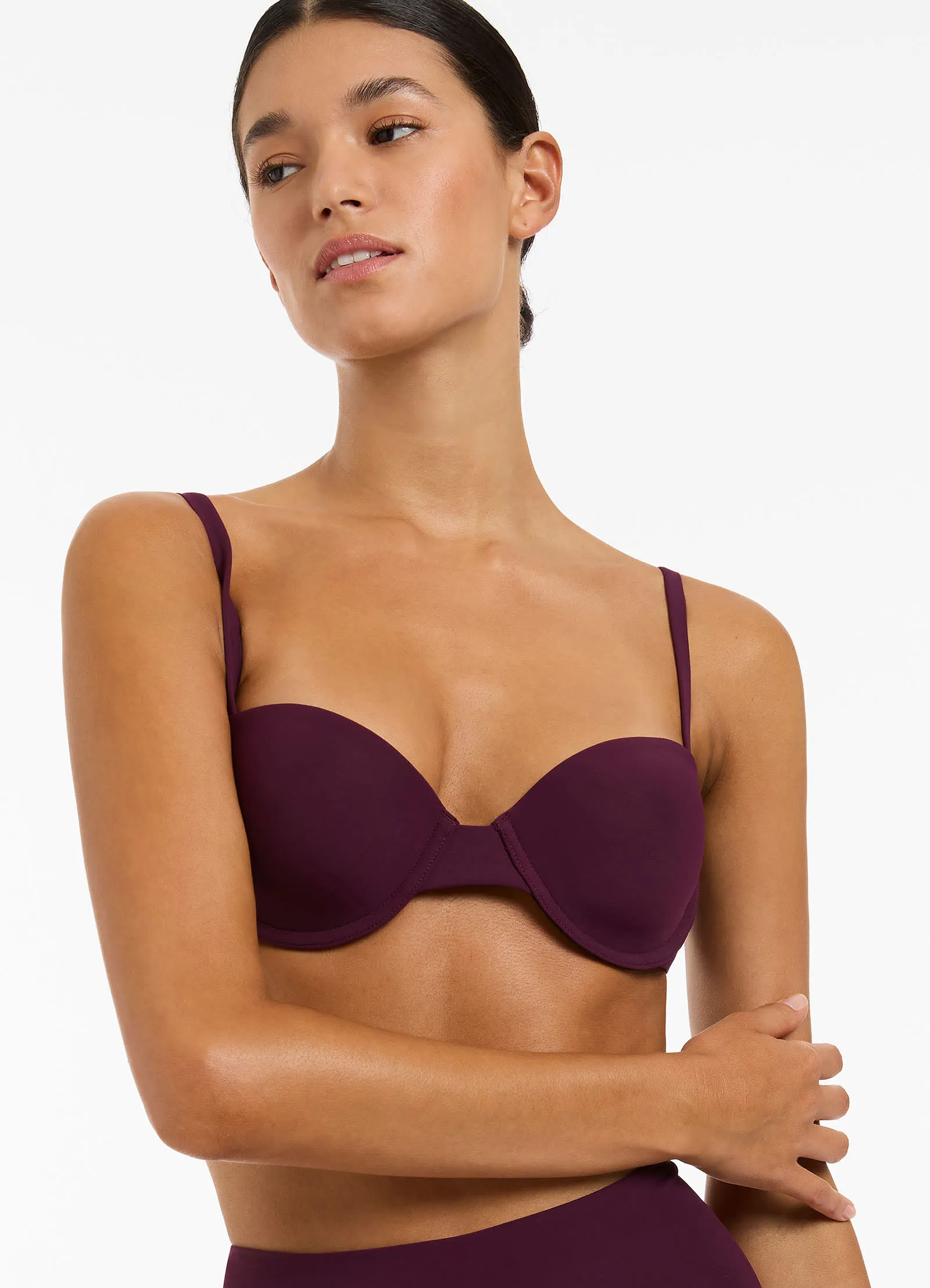 Jetset Moulded Balconette Bikini Top - Port