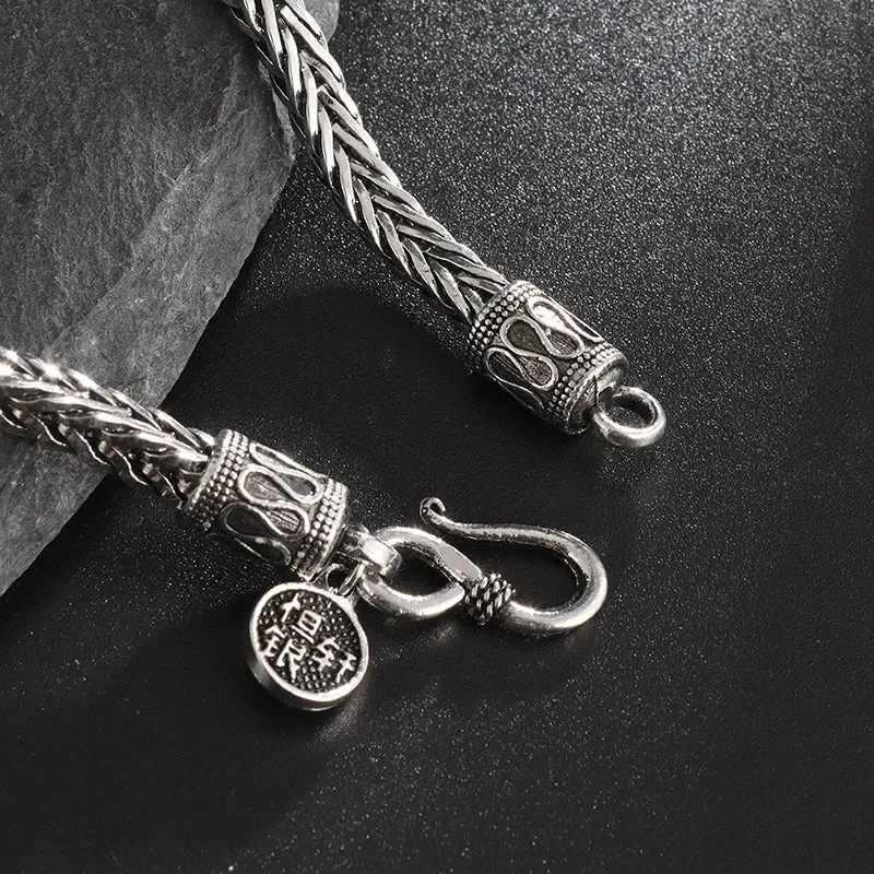 Keel Chain Metal Bracelet Men's Fashion Personality Punk Cool Motorcycle Rock Rider Jewelry Gift