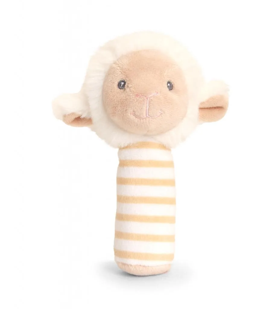 Keel Toys Keeleco Lullaby Lamb Stick Rattle 14cm