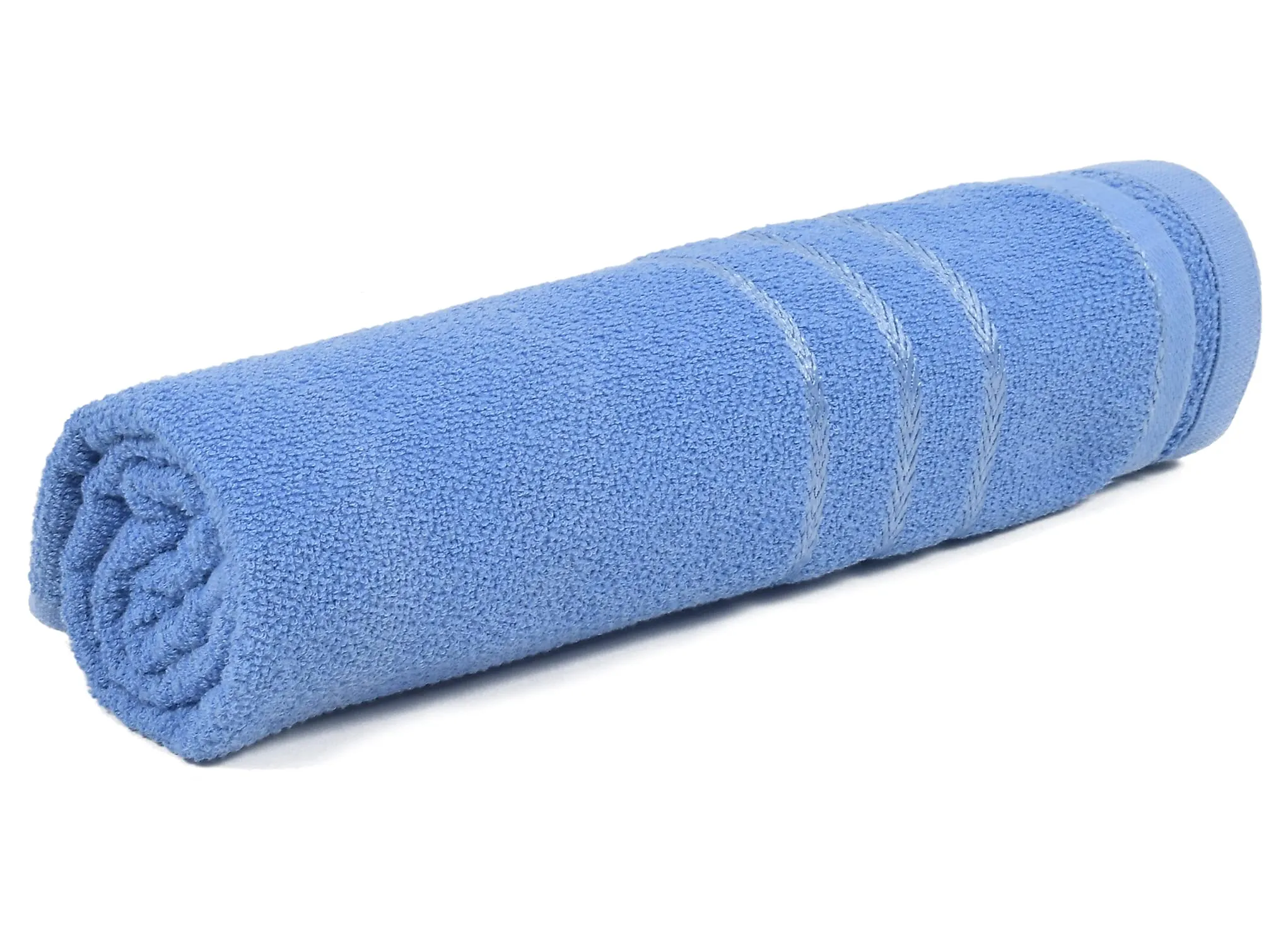 Kuber Industries Premium Design Soft Cotton Bath Towel, 30"x60", Pack of 2 (Blue), Standard (HS39KUBMART023839)