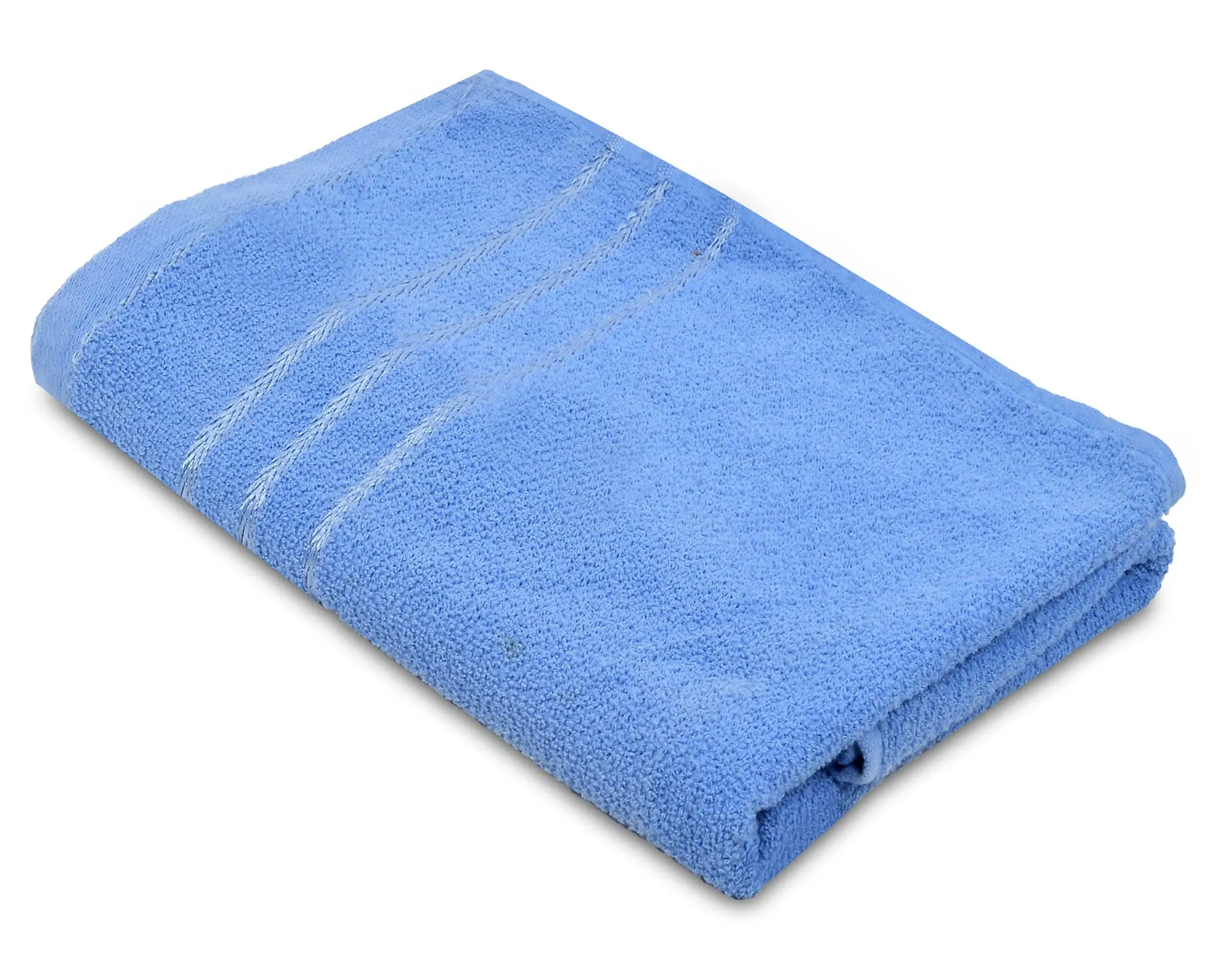 Kuber Industries Premium Design Soft Cotton Bath Towel, 30"x60", Pack of 2 (Blue), Standard (HS39KUBMART023839)