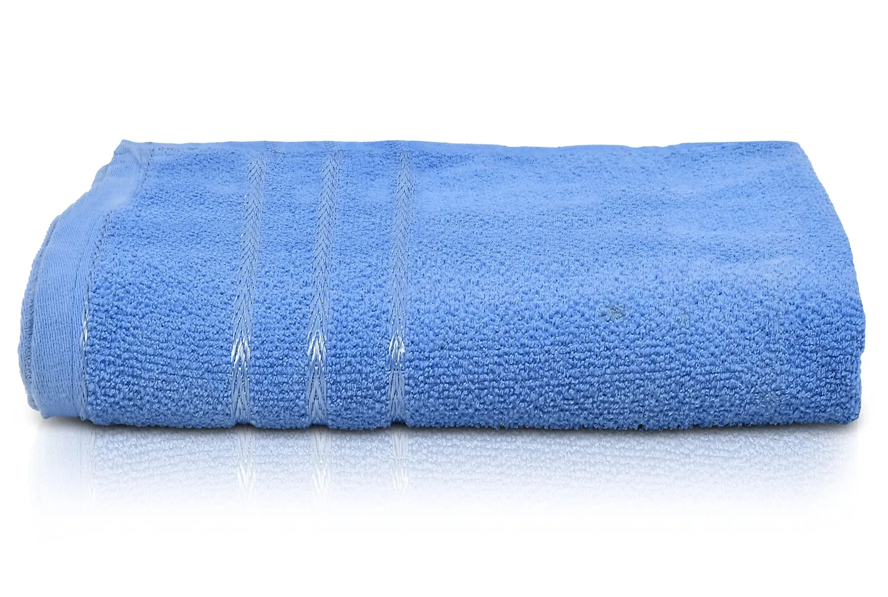 Kuber Industries Premium Design Soft Cotton Bath Towel, 30"x60", Pack of 2 (Blue), Standard (HS39KUBMART023839)