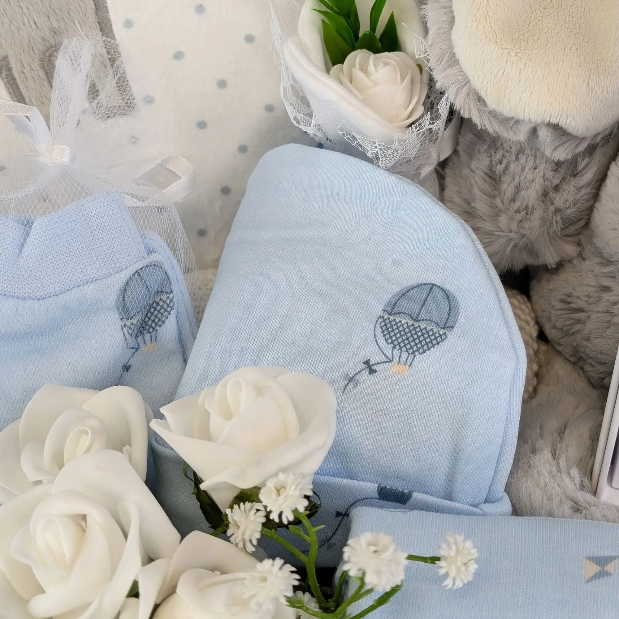 Large Mum & Baby Gifts Basket Dream Big Baby Boy