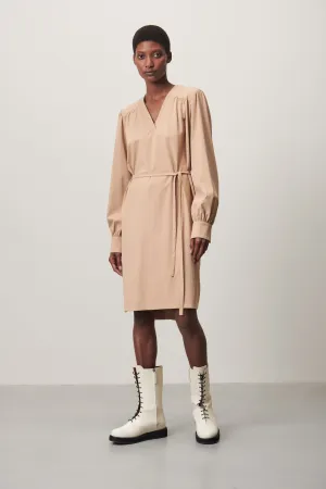 Lizette Dress Technical Jersey | Beige