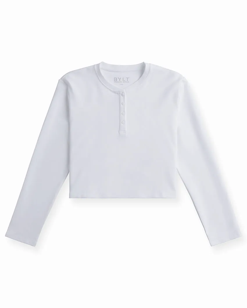 LUX Relaxed Henley Long Sleeve