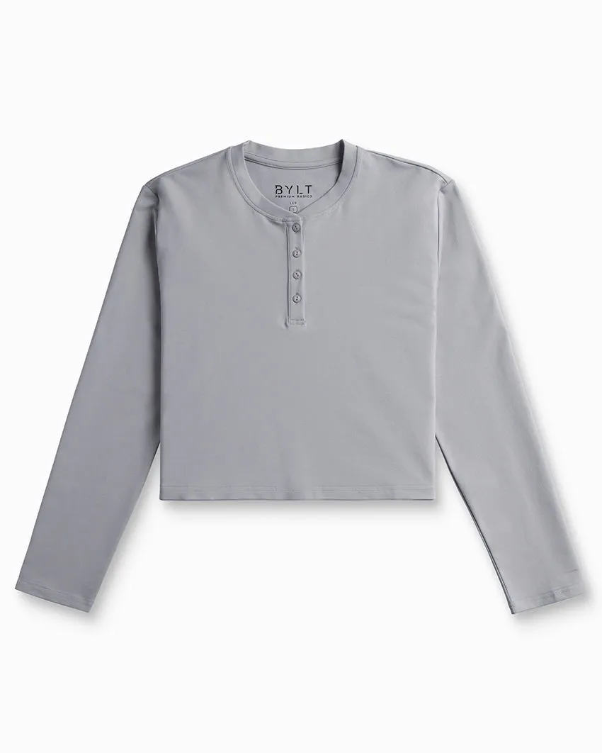 LUX Relaxed Henley Long Sleeve