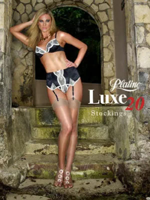 Luxe 20 Plain Top Stockings