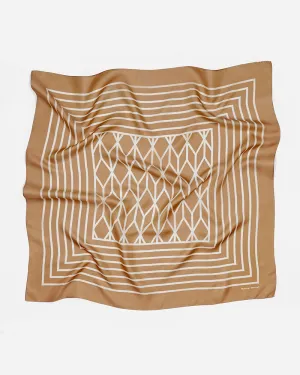 Manner Market - The Agnes Silk Bandana in Beige