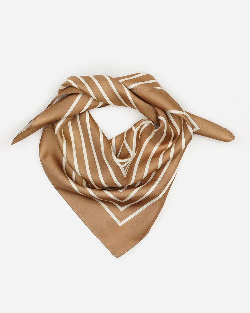 Manner Market - The Agnes Silk Bandana in Beige