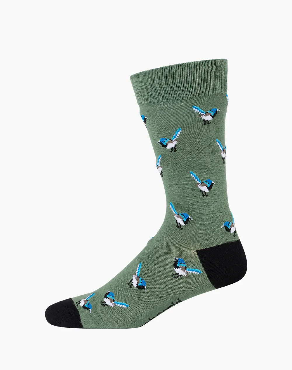 MENS BLUE WREN BAMBOO SOCK